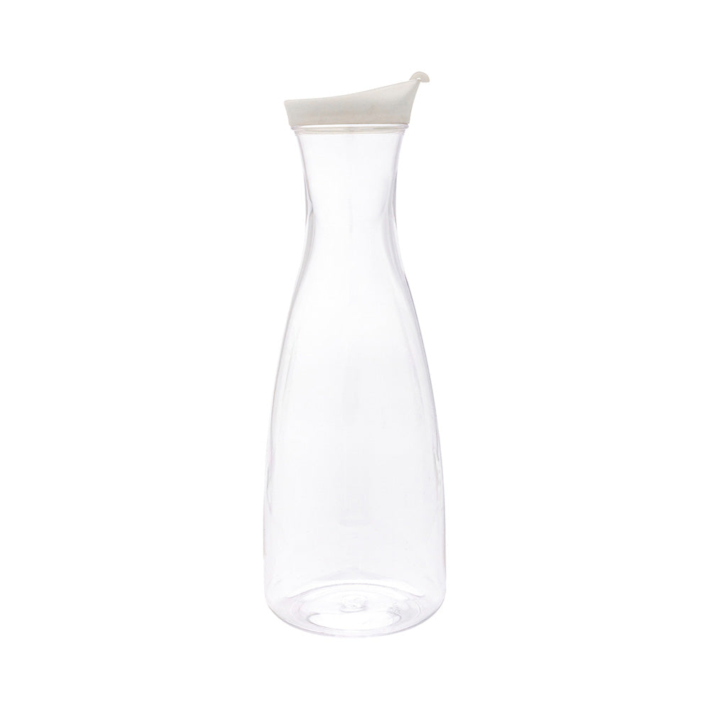 34 oz Clear Plastic Carafe with Lid - BPA Free Water Pitcher for Refrigerator, Iced Tea & Lemonade - Bar Lux 1-Pack (Great for Parties, Restaurants & Home Use)