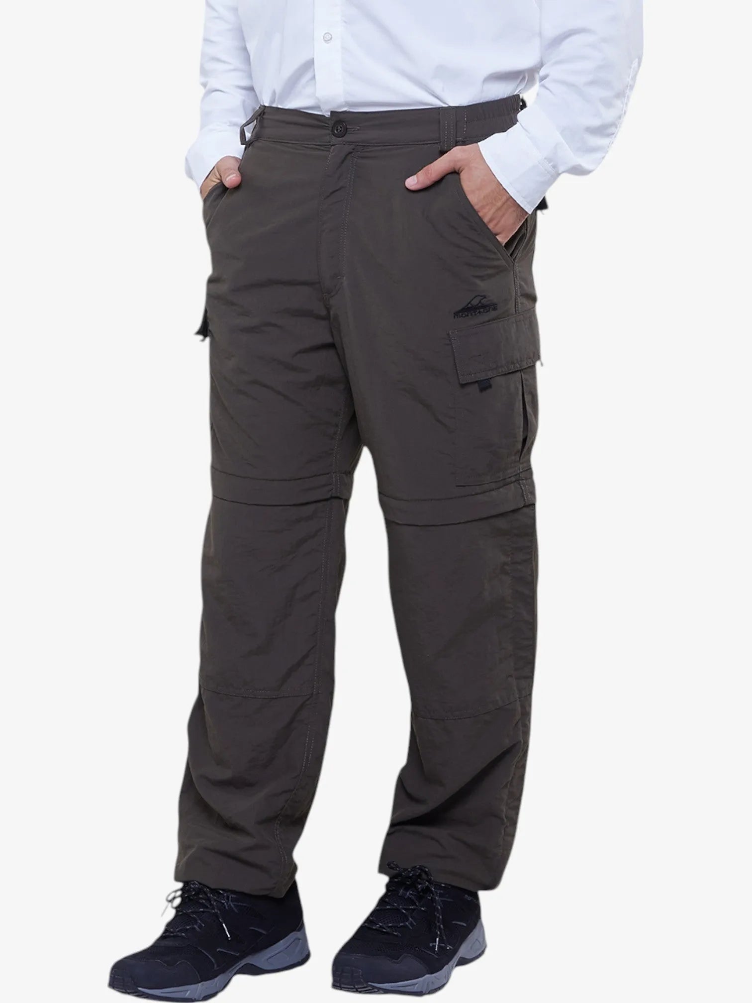 Sherpa Trekking Convertible Pants - Military Green Outdoor Hiking & Camping Trousers for Men & Women | Perfect for Mountain Climbing, Backpacking & Adventure Travel
