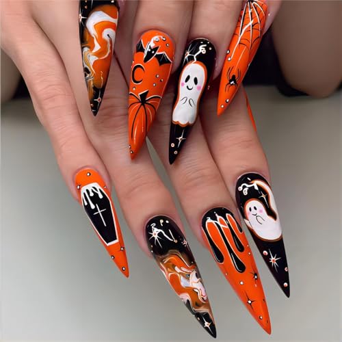 White Ghos Black Spider Web Bats