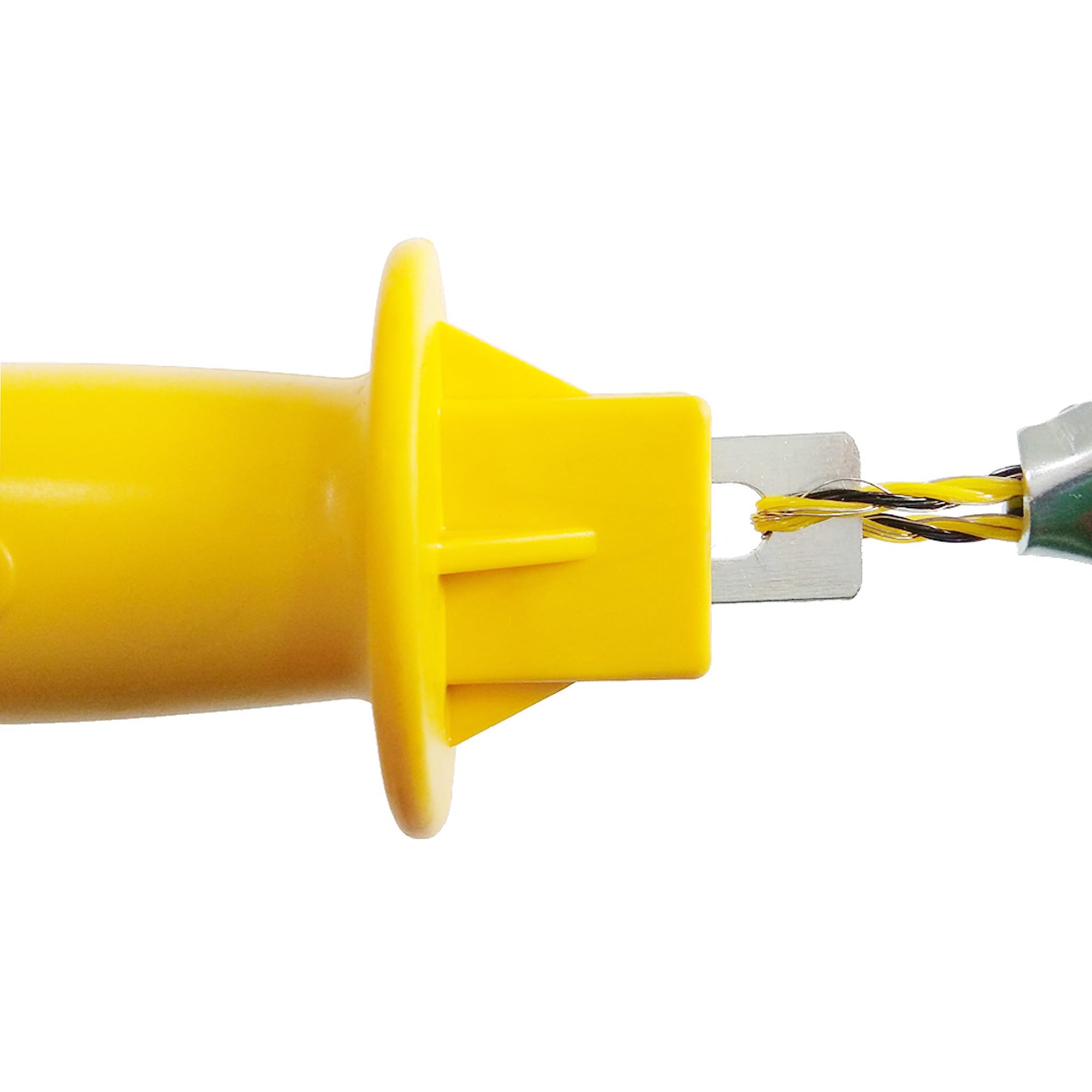 10 Pack Electric Fence Rubber Gate Insulators with Heavy Duty Steel Hooks - Yellow Plastic Spring Handles for Garden & Farm Fencing - Perfect for Livestock Control and Property Protection
