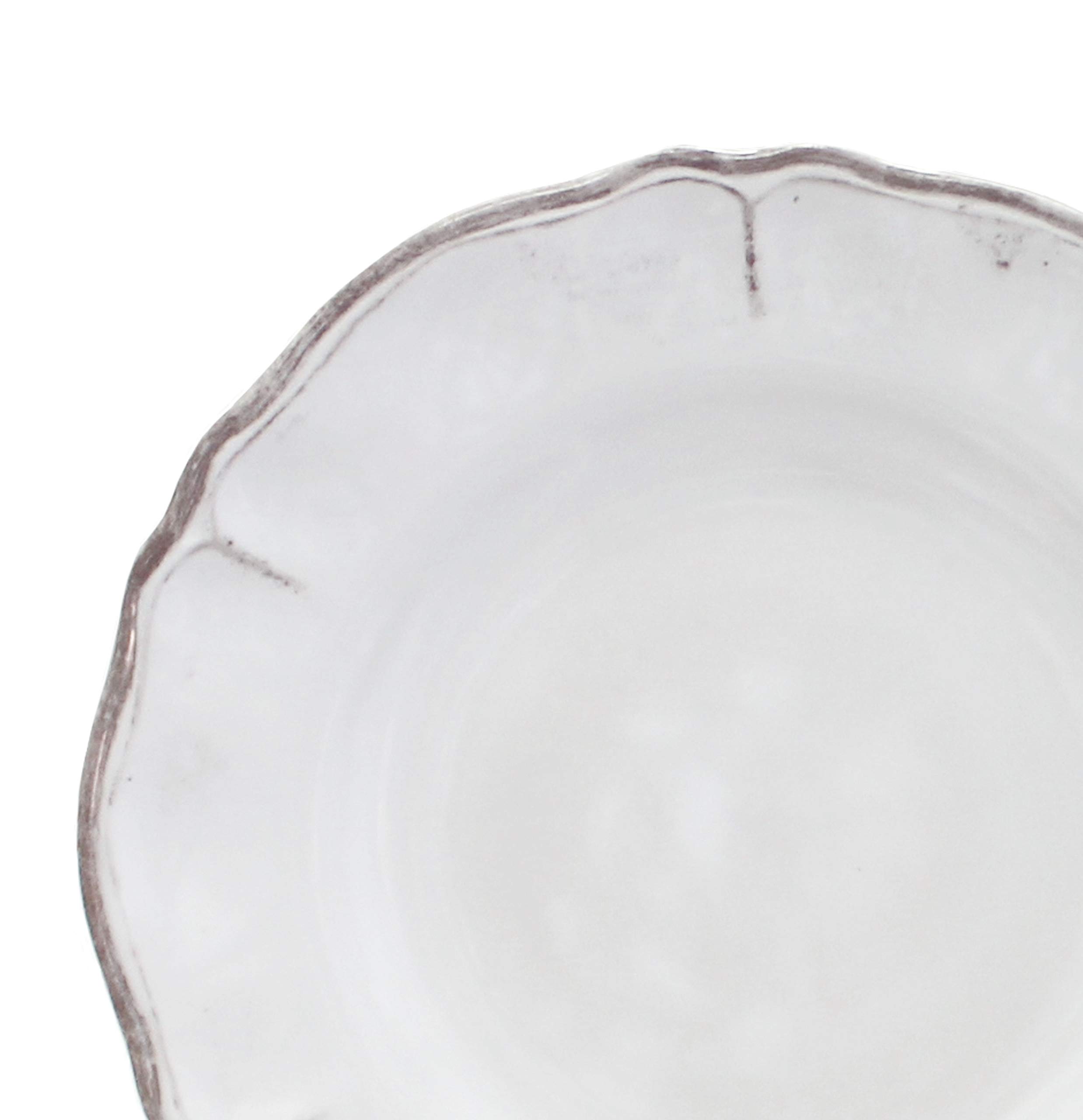 Luxury Melamine Dinnerware Set - 12 Piece Service for 4, Rustica Antiqua White | Shatterproof & Lightweight Dinner Plates, Bowls & Mugs | Perfect for Outdoor Dining, Picnics & RV Camping