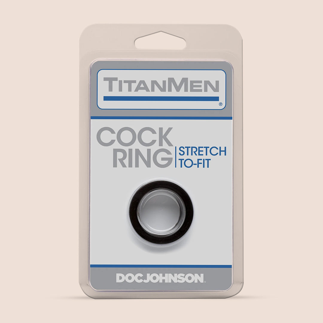 TitanMen Cock Ring - Thick & Stretchy Silicone Penis Ring for Enhanced Pleasure - Perfect for Couples Play, Solo Use, and BDSM Scenes
