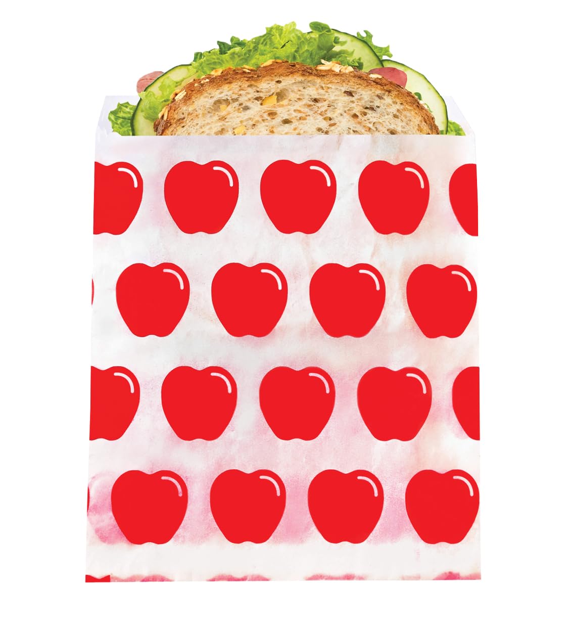 Eco-Friendly Lunchskins Paper Sandwich Bags - Sealable, Recyclable & Grease-Resistant Snack Bags for Kids & Adults - Self-Adhesive Closure Keeps Food Fresh - Perfect for School Lunches, Picnics, Office Meals & Home Use - BPA-Free Disposable Food Storage Solution