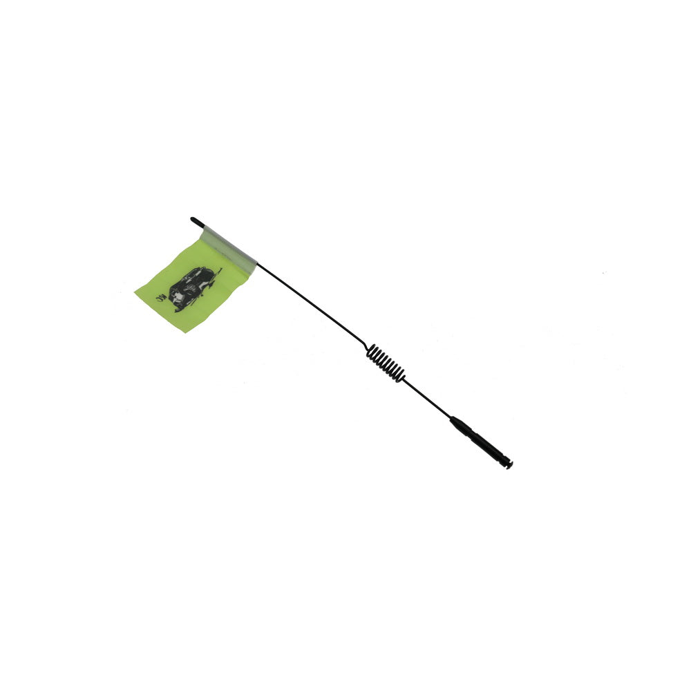 Metal Signal Flag Accessory for RC Crawlers - Green Flag Compatible with TRX4, SCX10 & 90046 Models | Off-Road Adventure & Trail Crawling Accessory