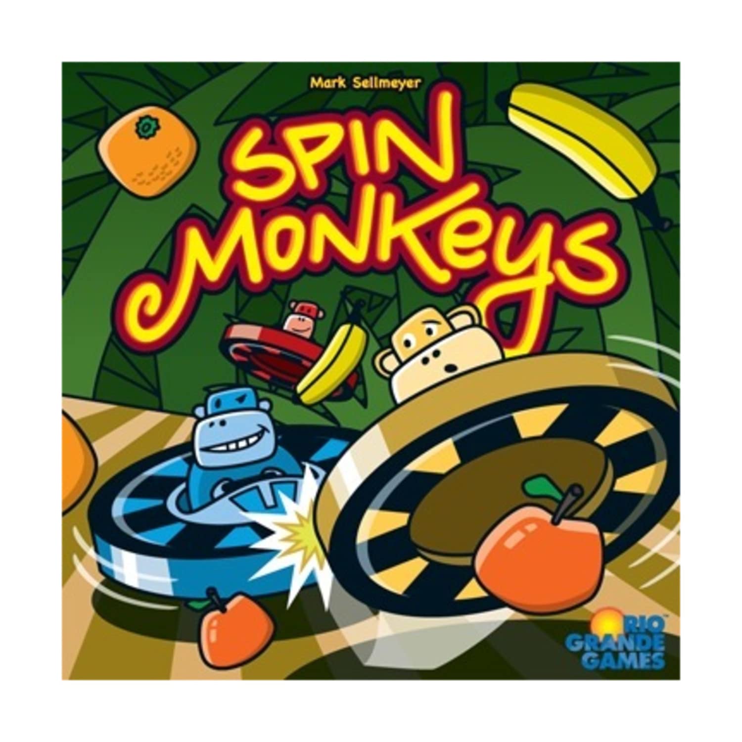 Rio Grande Games Spin Monkeys - Fun Family Board Game for Kids & Adults - Perfect for Game Nights, Parties & Indoor Activities