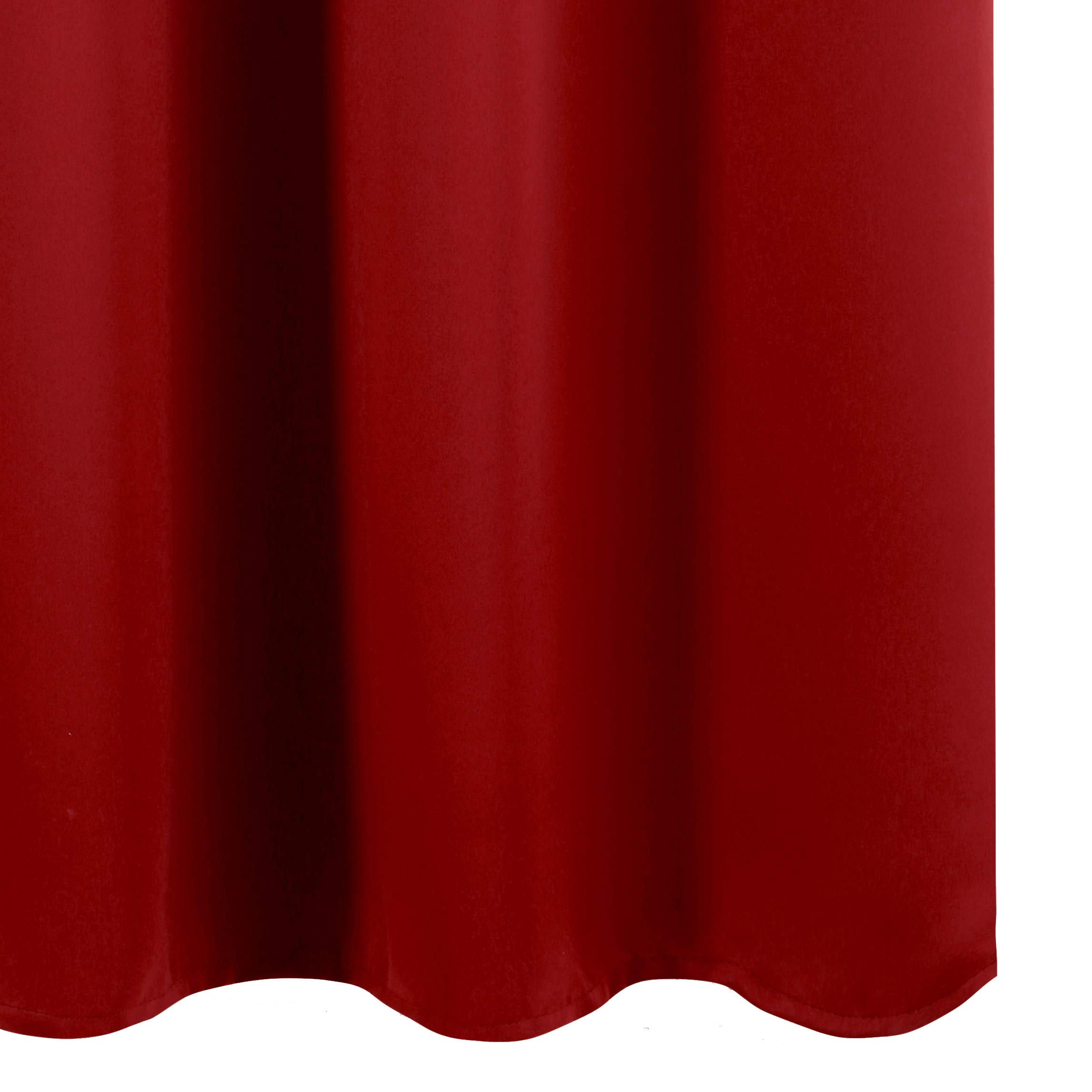 LEMOMO Blackout Curtains for Bedroom & Living Room - 42 x 54 Inch, Set of 2 Panels, Red, Grommet Top - Perfect for Kids Room, Nursery, Home Theater & Light Blocking