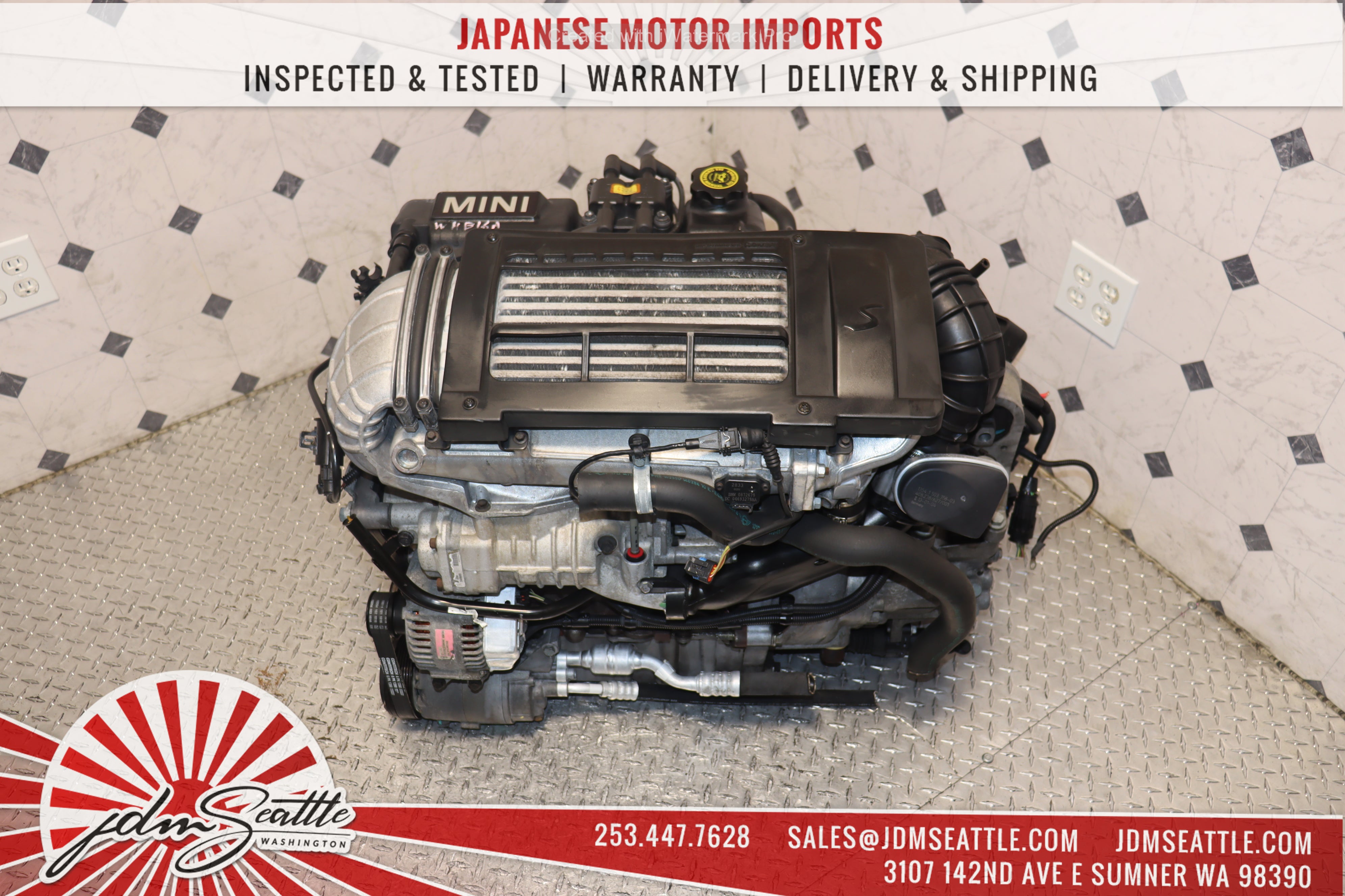 2002-2006 MINI Cooper S Supercharged 1.6L Engine with 6-Speed Manual Transmission - Low Mileage JDM Import - Complete Motor Swap for Performance Upgrade | Perfect for Mini Cooper Restoration & Racing Projects