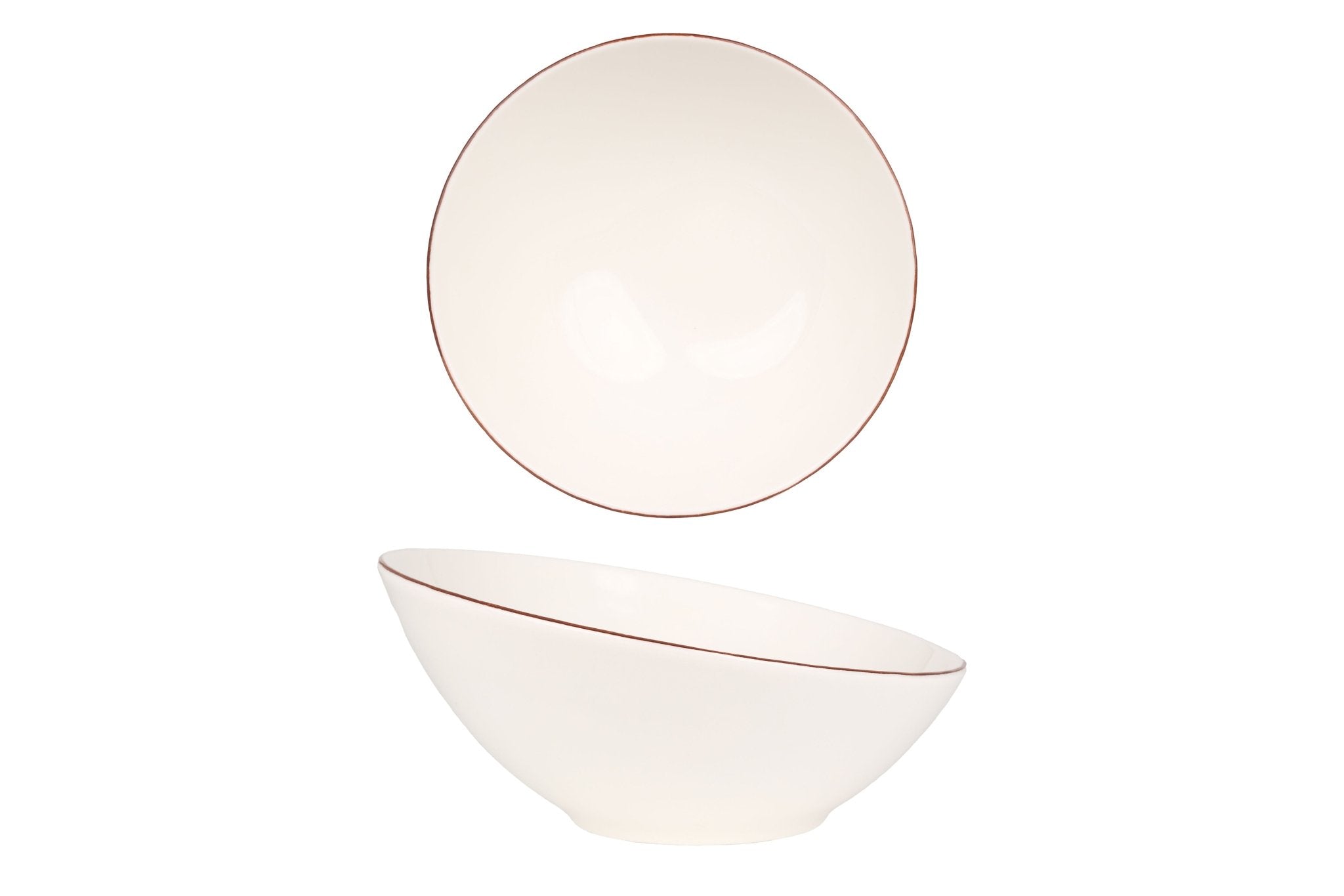Retro Bowl 22cm (850cc) - Vintage Style Ceramic Mixing Bowl for Baking, Cooking & Serving - Perfect for Kitchen, Dining & Party Use