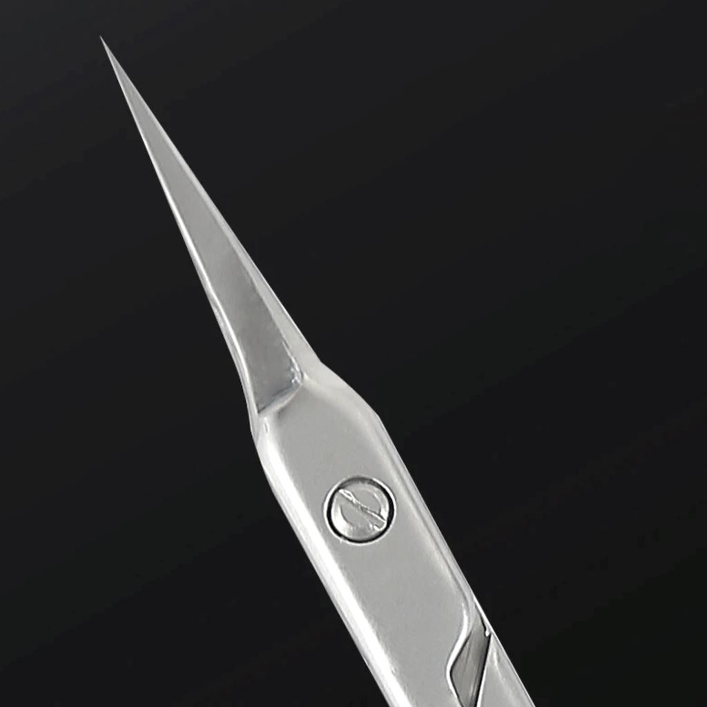 Professional Russian Cuticle Scissors - Stainless Steel Nail Care Tool for Manicure & Pedicure - Perfect for Home Salon, DIY Nail Art & Beauty Grooming