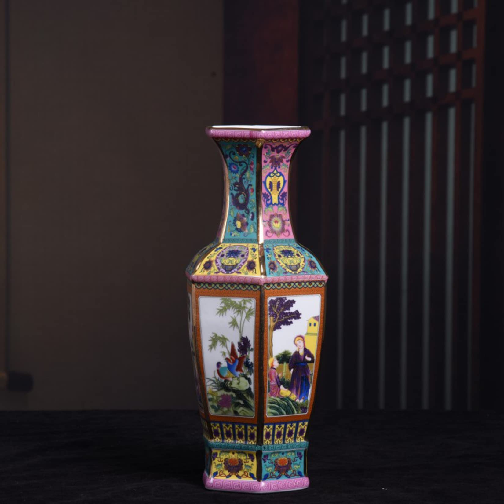 Handmade Jingdezhen Porcelain Vase - 11 Inch Large Ceramic Flower Vase, Antique Oriental Chinese Home Decor for Living Room, Floor Standing Housewarming Gift | Perfect for Modern Farmhouse, Boho Chic & Traditional Interior Design