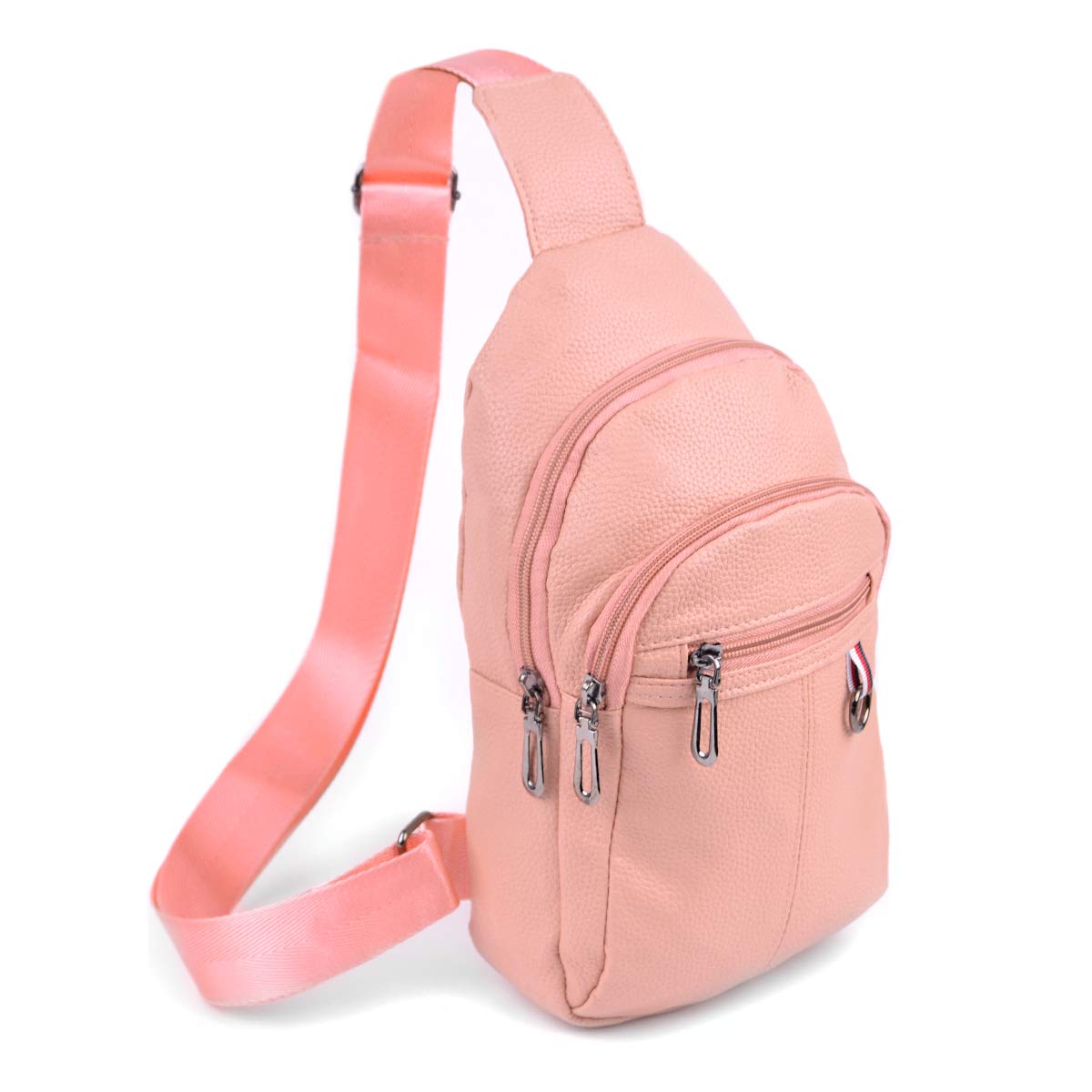 WESTEND Synthetic Leather Crossbody Sling Backpack - Adjustable Strap for Men & Women | Perfect for Travel, Work & Everyday Use