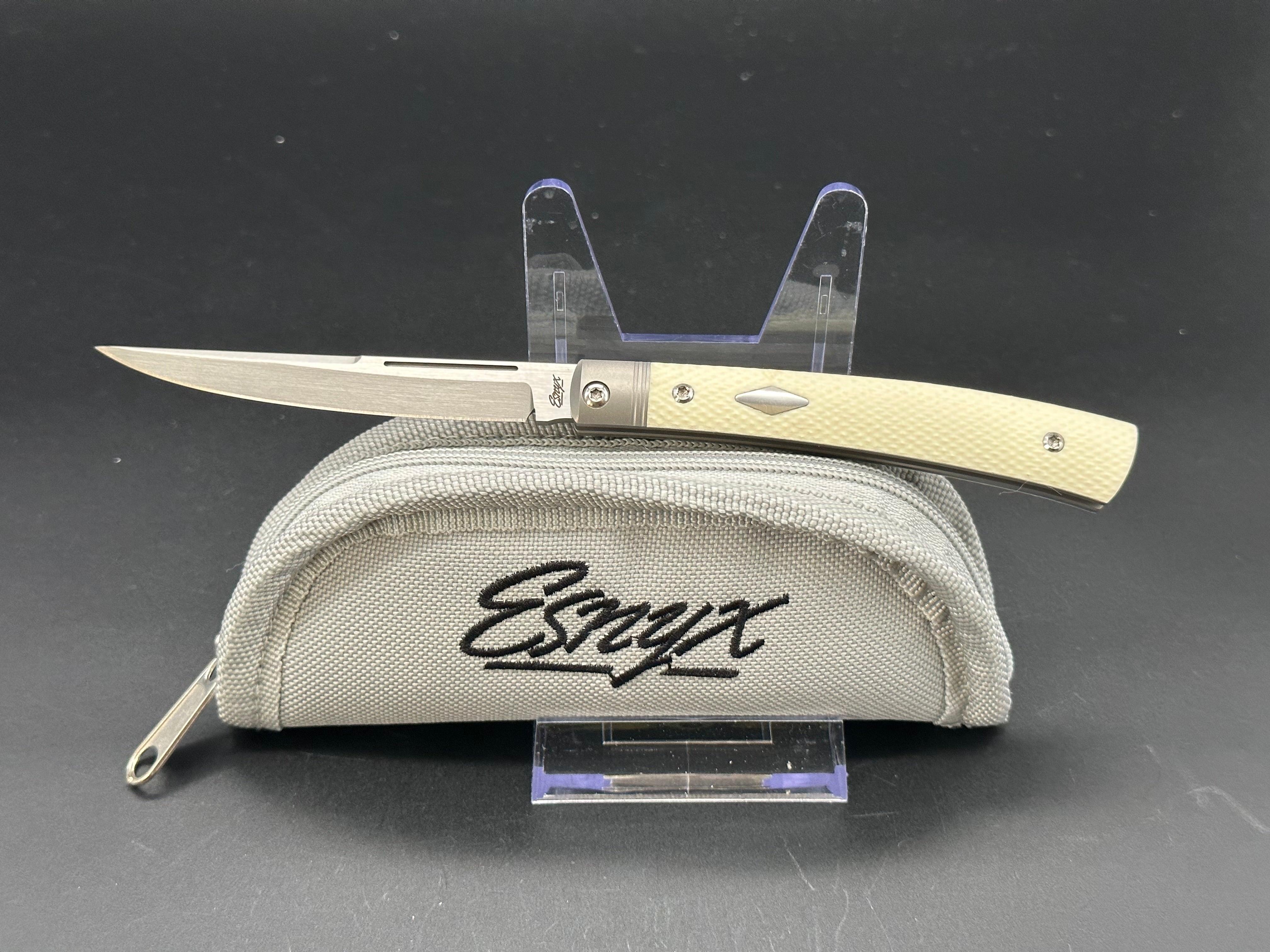 ESNYX Knives Barracuda Slip Joint Pocket Knife - High-Quality Stainless Steel Blade, Compact & Lightweight for Everyday Carry (EDC), Camping, Hiking & Outdoor Adventures