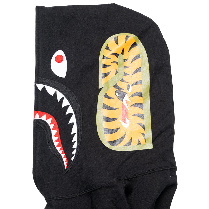 BAPE Shark Pullover Hoodie for Men - Black Zip Up Hooded Sweatshirt | Streetwear Fashion for Casual Wear & Urban Style