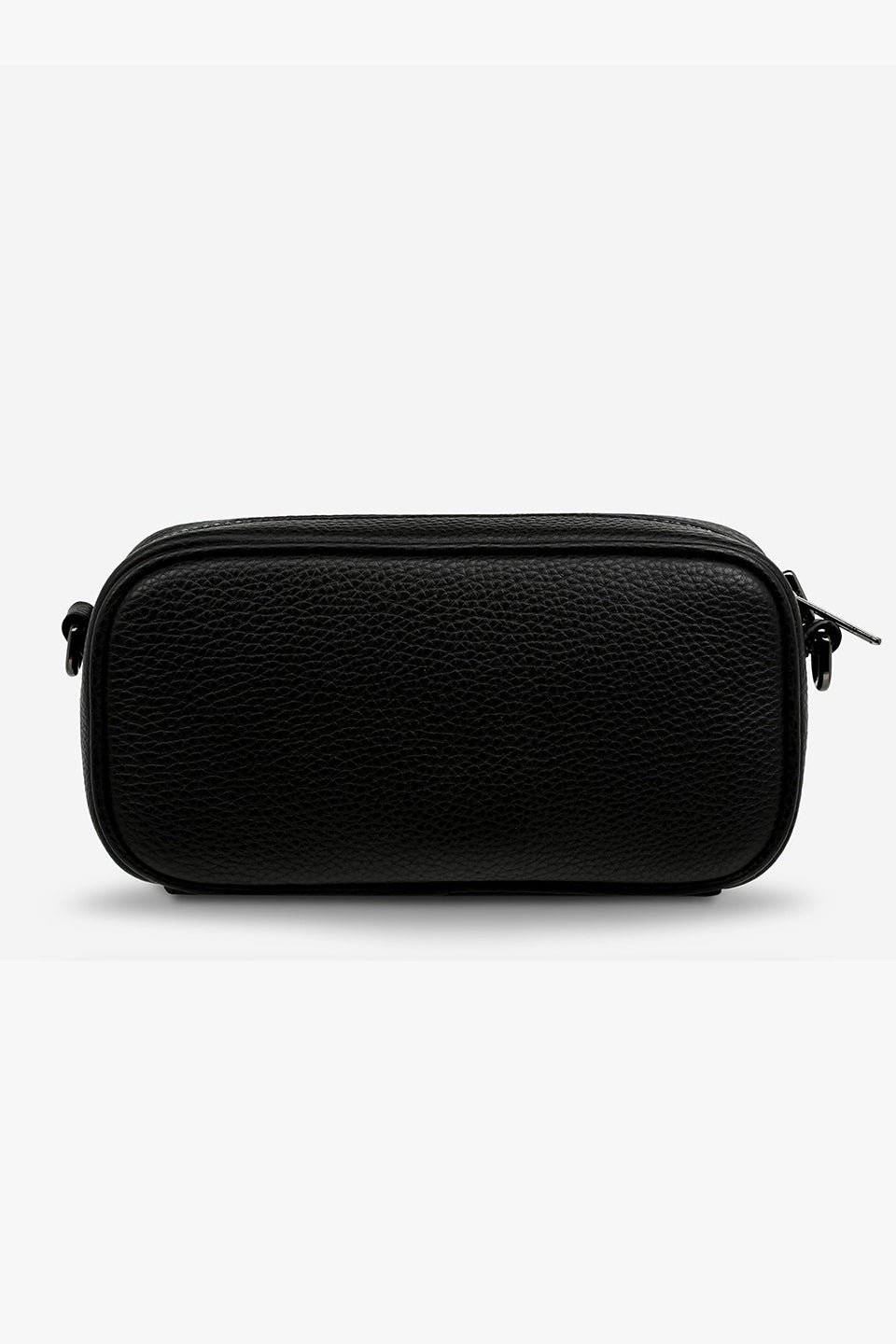 Stylish Black Matte Mini Crossbody Bag with Adjustable Chain Strap - Perfect for Everyday Use, Travel & Night Out