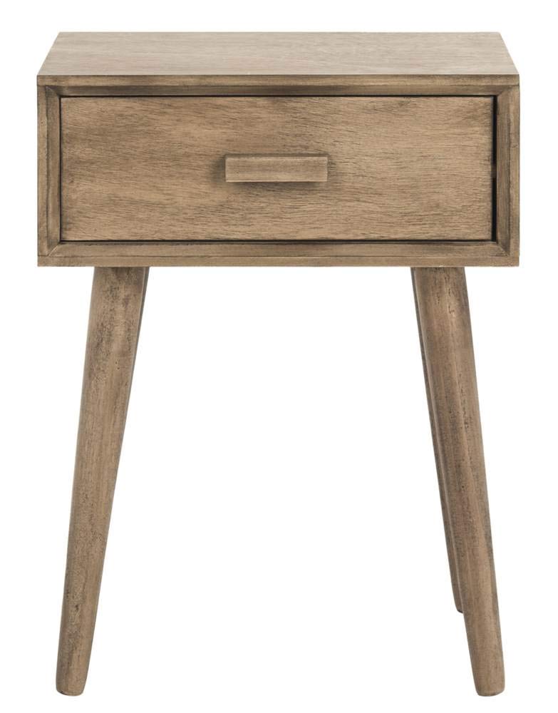 Safavieh Home Lyle Modern Chocolate Brown Accent Table - Stylish End Table for Living Room, Bedroom & Office Decor
