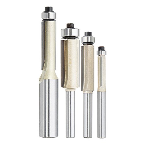 Premium 1/4 Inch Shank Flush Trim Router Bits Set (1/4