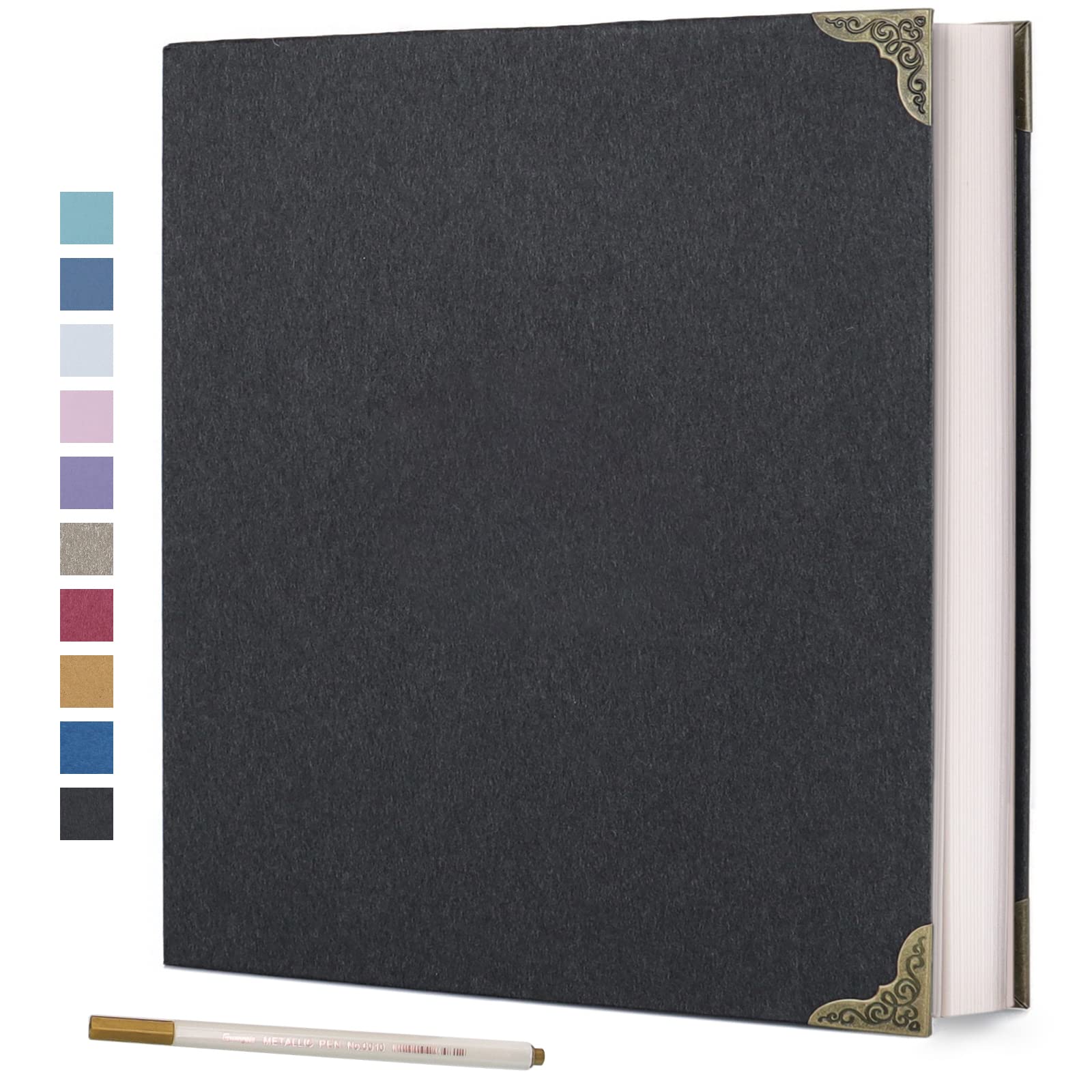 Vienrose 40-Page Self-Adhesive Photo Album with DIY Scrapbooking Kit - Hardcover 3-Ring Binder for Wedding, Baby, Family & Friends Memories - Perfect for Gift Giving and Memory Preservation