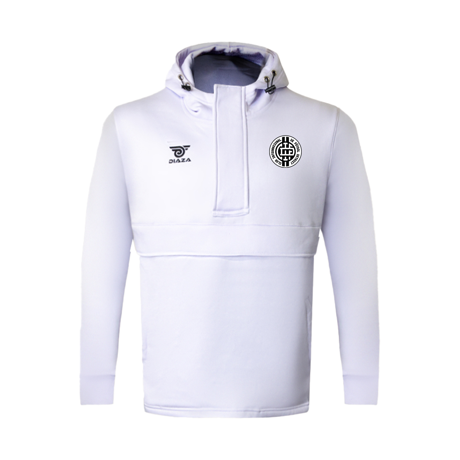 Inter Detroit EL Blanco Hoodie for Men - Stylish & Comfortable Pullover Sweatshirt - Perfect for Casual Wear, Street Fashion & Outdoor Activities