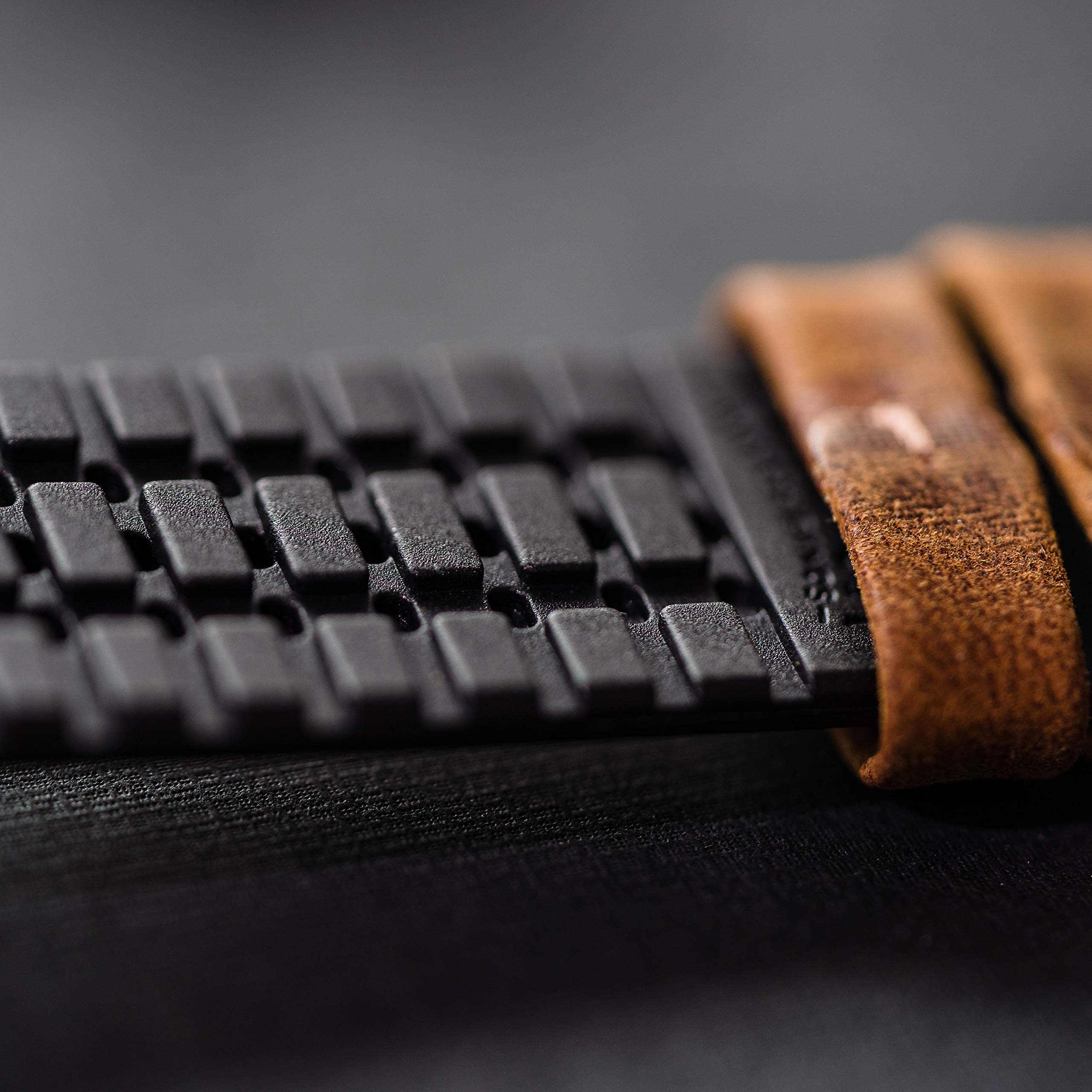 BARTON Leather Rubber Hybrid Watch Straps - Quick Release 18-22mm for Men & Women - Durable 316L Stainless Steel - Perfect for Daily Wear & Outdoor Activities