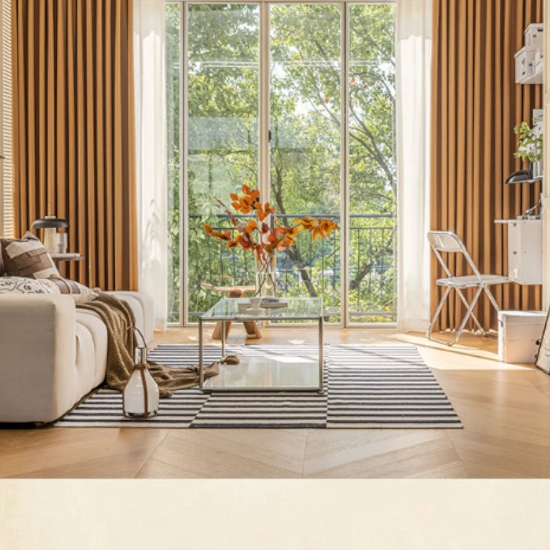 Claire Polyester Wavy Pattern Curtain Swatch - Elegant Window Treatment for Living Room, Bedroom & Home Decor