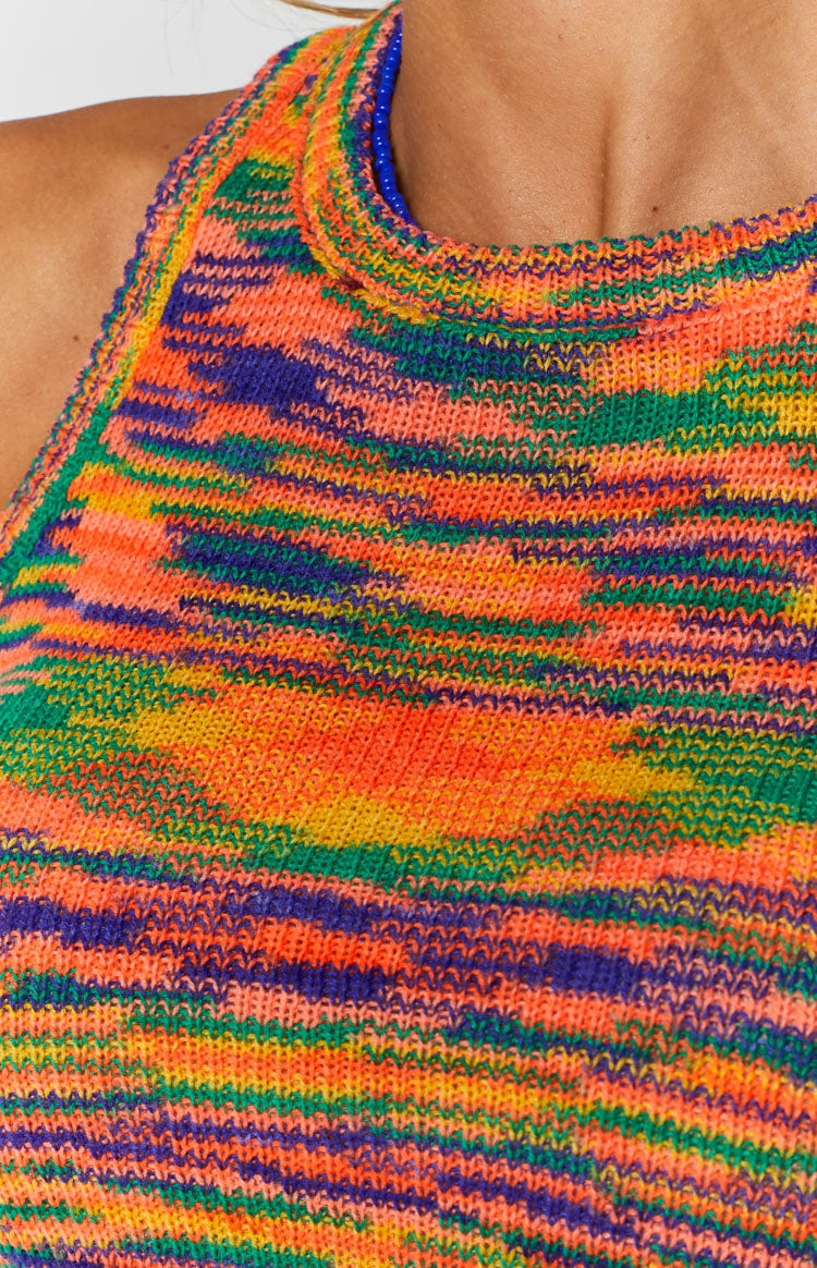 Chicago Tank Neon Rainbow - Unisex Graphic T-Shirt for Men & Women | Vintage Style Casual Tee for Streetwear, Concerts, and Everyday Outfits
