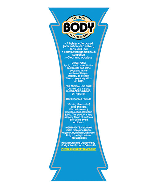 Body Action Ultra Glide Water Based Personal Lubricant - 4.4 oz Bottle for Enhanced Intimacy & Sensual Massage | Long Lasting, Hypoallergenic & Silky Smooth Formula