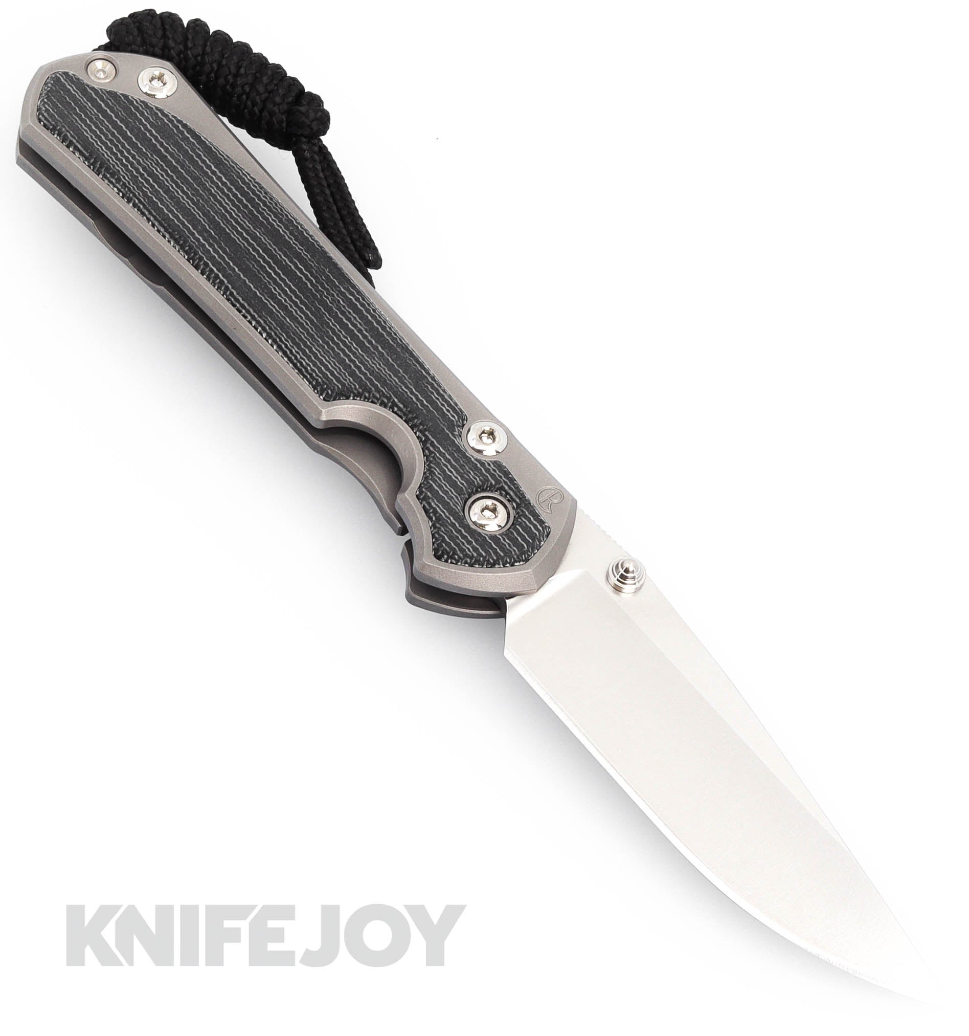 Chris Reeve Small Sebenza 31 Left Hand EDC Folding Knife - Magnacut Drop Point Blade, Black Canvas Micarta Inlay & Titanium Handles - Perfect for Camping, Hiking, and Everyday Carry