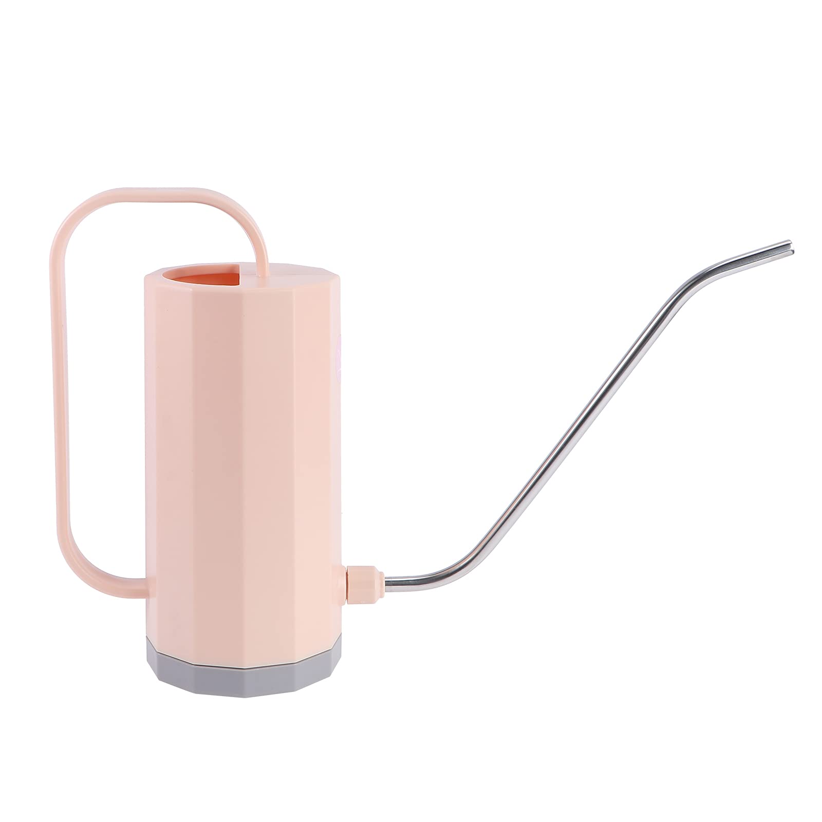 DOITOOL 1200ml S-Shaped Long Spout Watering Can - Lightweight Plastic Garden Watering Pot for Indoor & Outdoor Plants, Flowers, Herbs - Portable Gardening Tool (Pink)