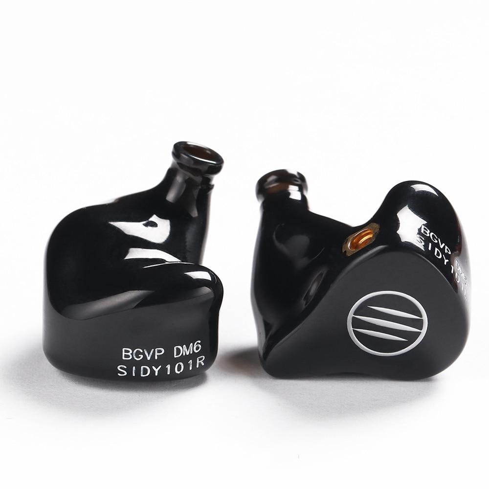 BGVP DM6 5BA HiFi In-Ear Monitor Earbuds with MMCX Connector - Audiophile Grade Sound for Music Lovers & Studio Monitoring