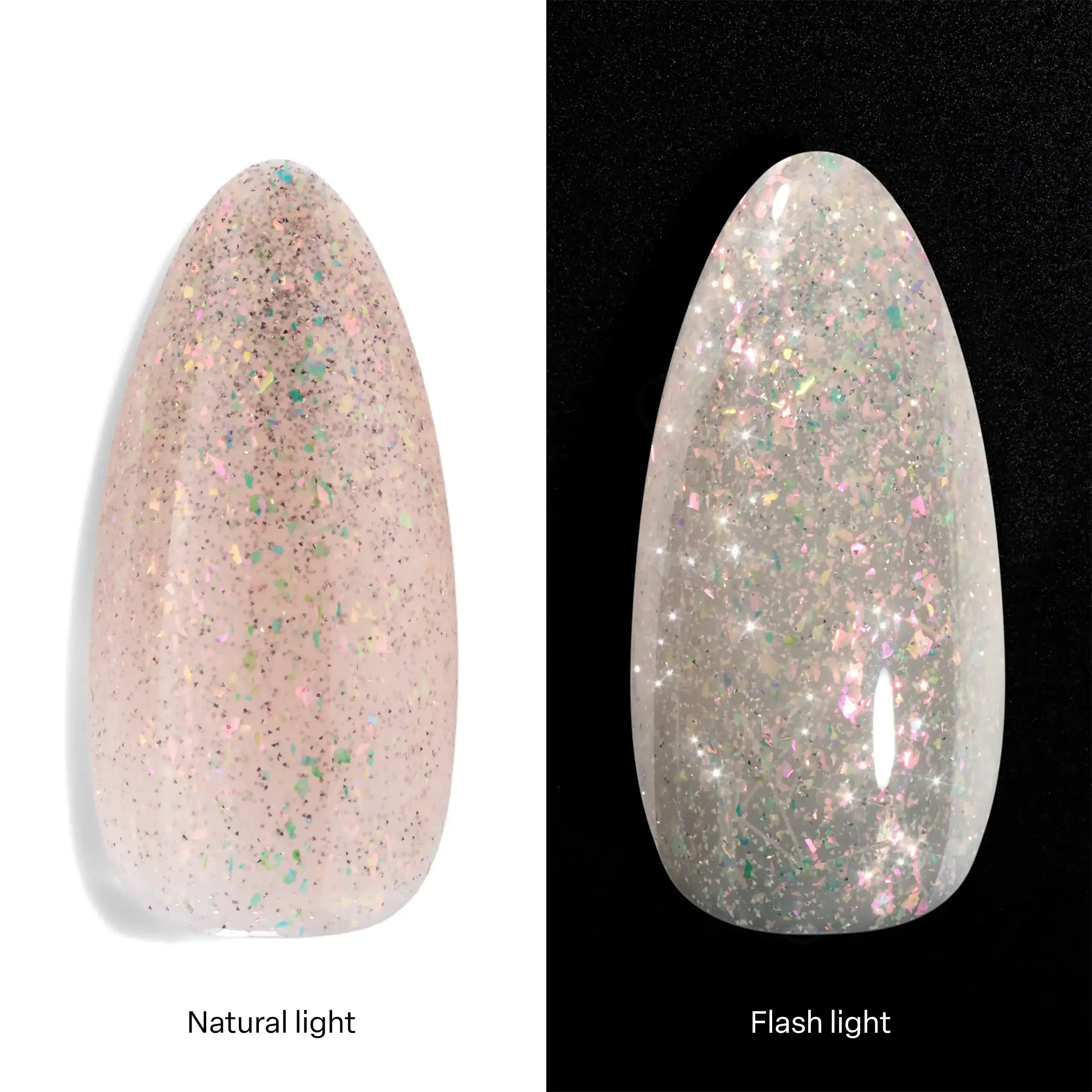 Apres Flash Glitter Gel FG02 - Pass The Salt Colored Nail Polish for Salon & DIY Manicures | Perfect for Parties, Weddings & Special Occasions