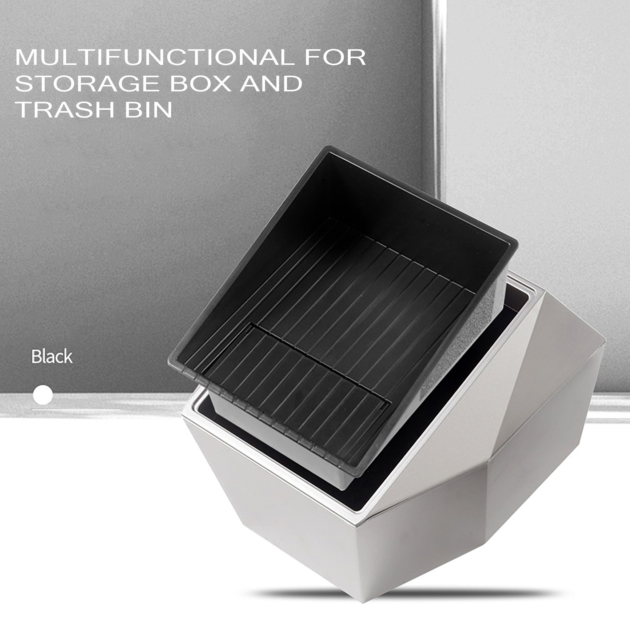 Premium Tesla Model Y Rear Center Console Organizer - Cybertruck Style Storage Box for Car Accessories | Perfect for Road Trips & Family Travel Organization