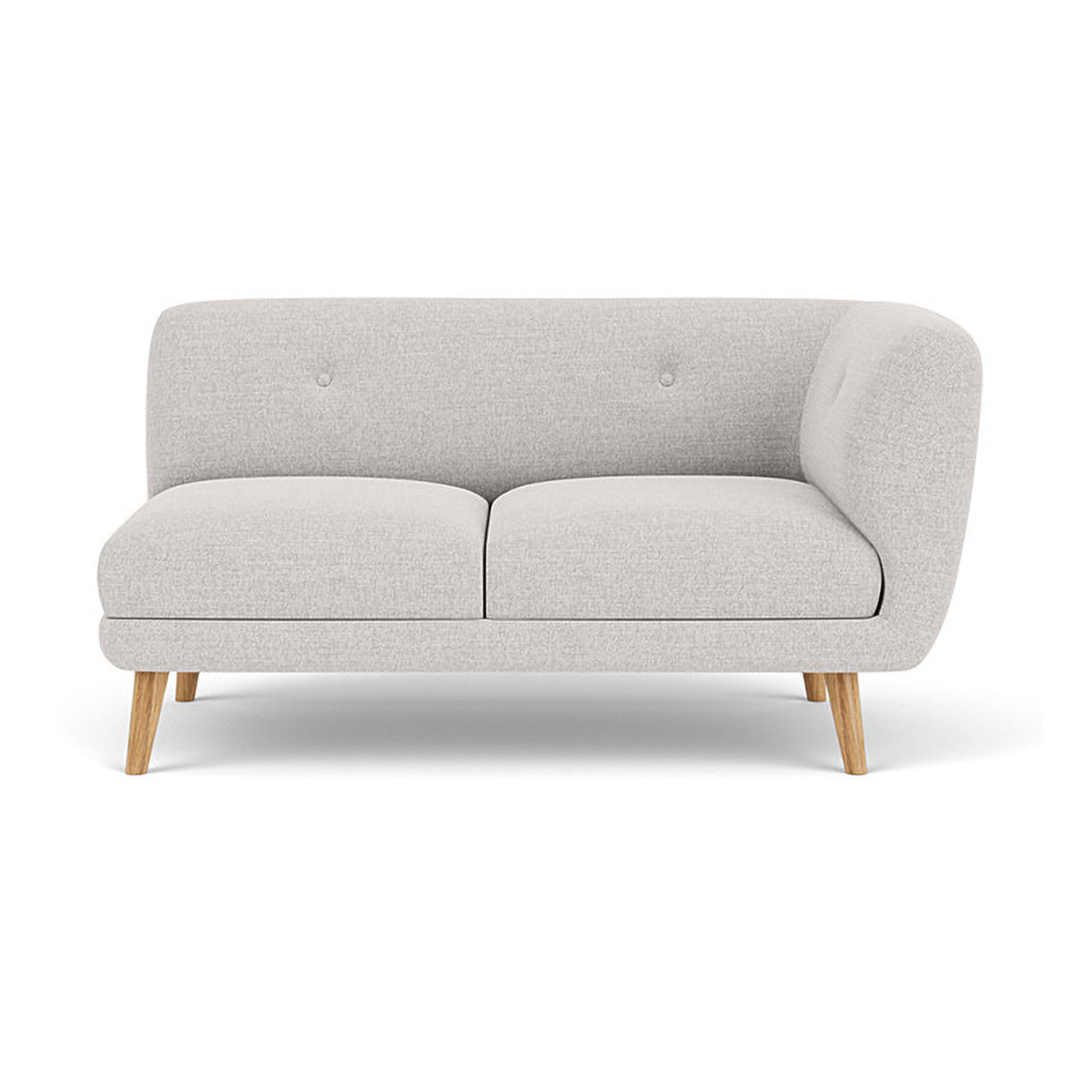 Alfred Fabric Right 2 Seater Modular Sofa - Modern Sectional Couch for Living Room, Lounge & Small Spaces | Comfortable & Stylish Home Furniture