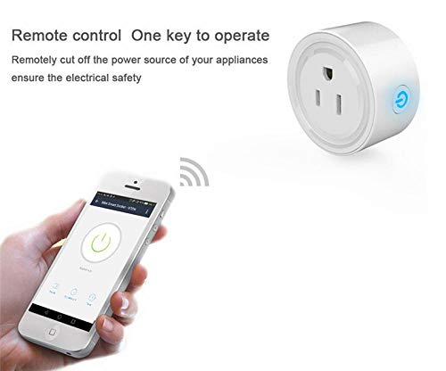 Raxxio Smart Plug WiFi Outlet - Wireless Remote Control for Home Devices, Works with Alexa & Google Home, No Hub Required (2 Pack) - Perfect for Smart Home Automation, Energy Saving & Voice Control