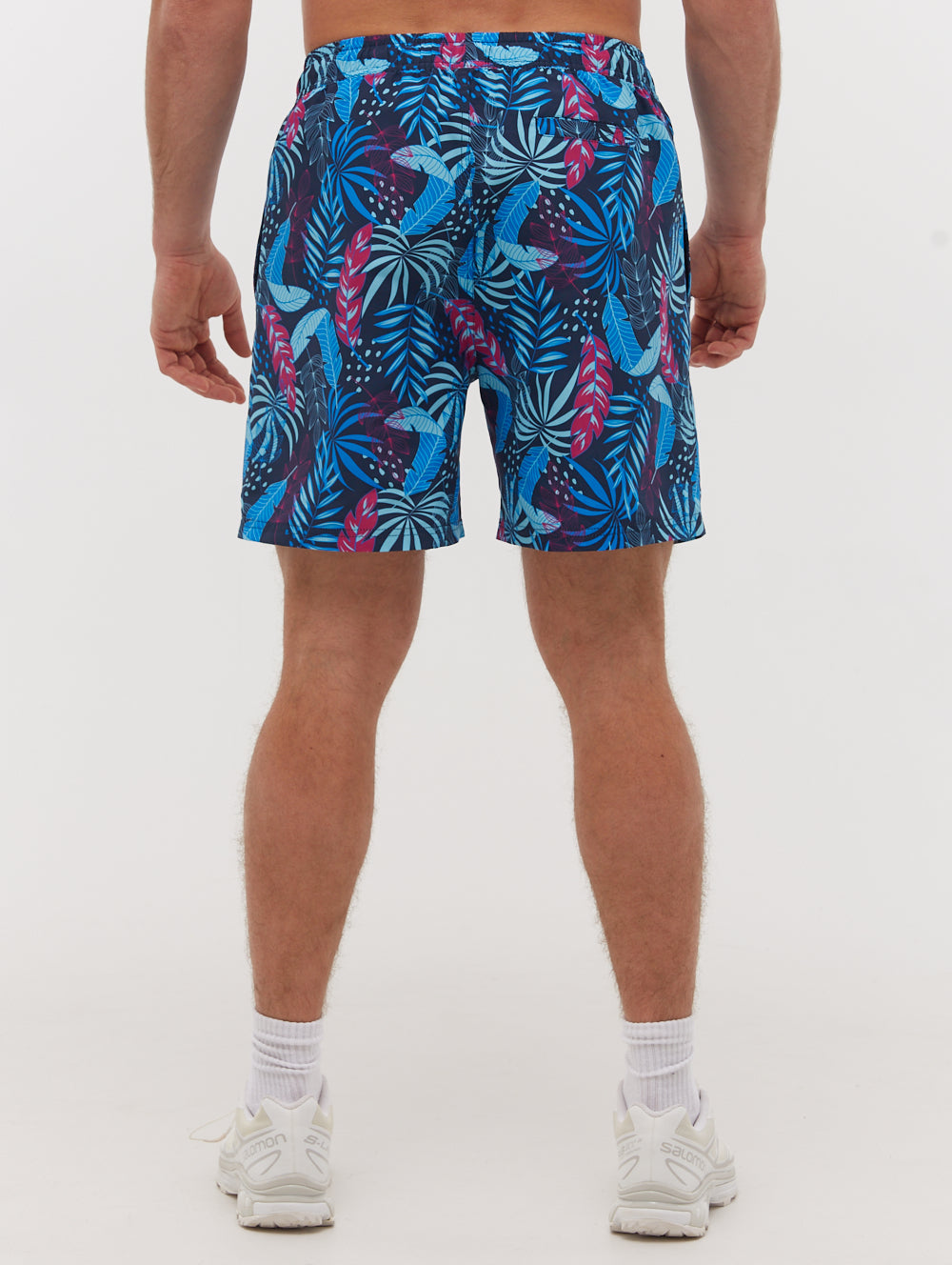 Paradise Tropical Swim Shorts for Men - Quick Dry Beach Swim Trunks with Pockets - Perfect for Swimming, Surfing & Summer Vacations
