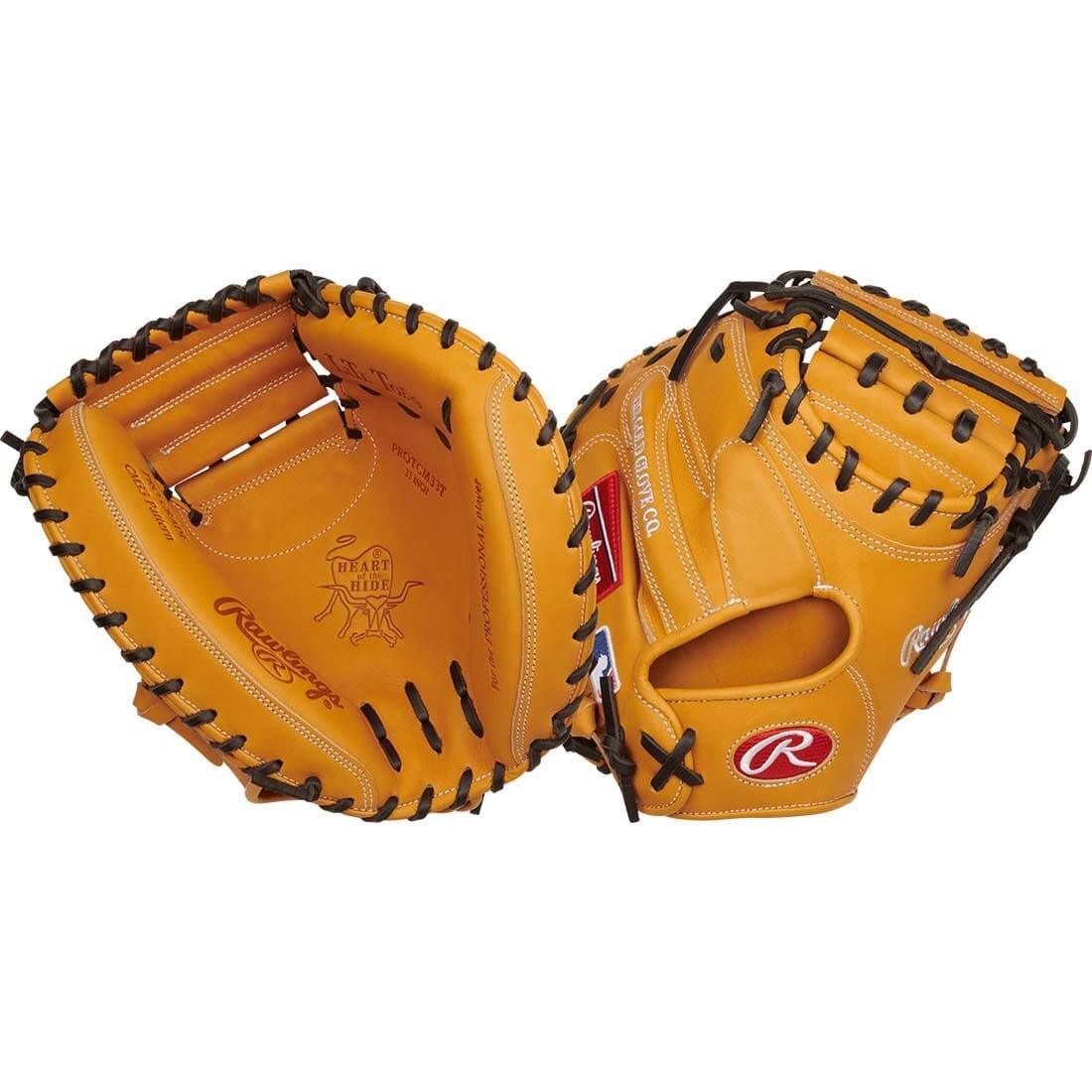 Rawlings Heart of the Hide Traditional Series 33 Baseball Catcher's Mitt - RPROTCM33T | Premium Leather Glove for Baseball Players | Perfect for Catchers in High School, College & Professional Games