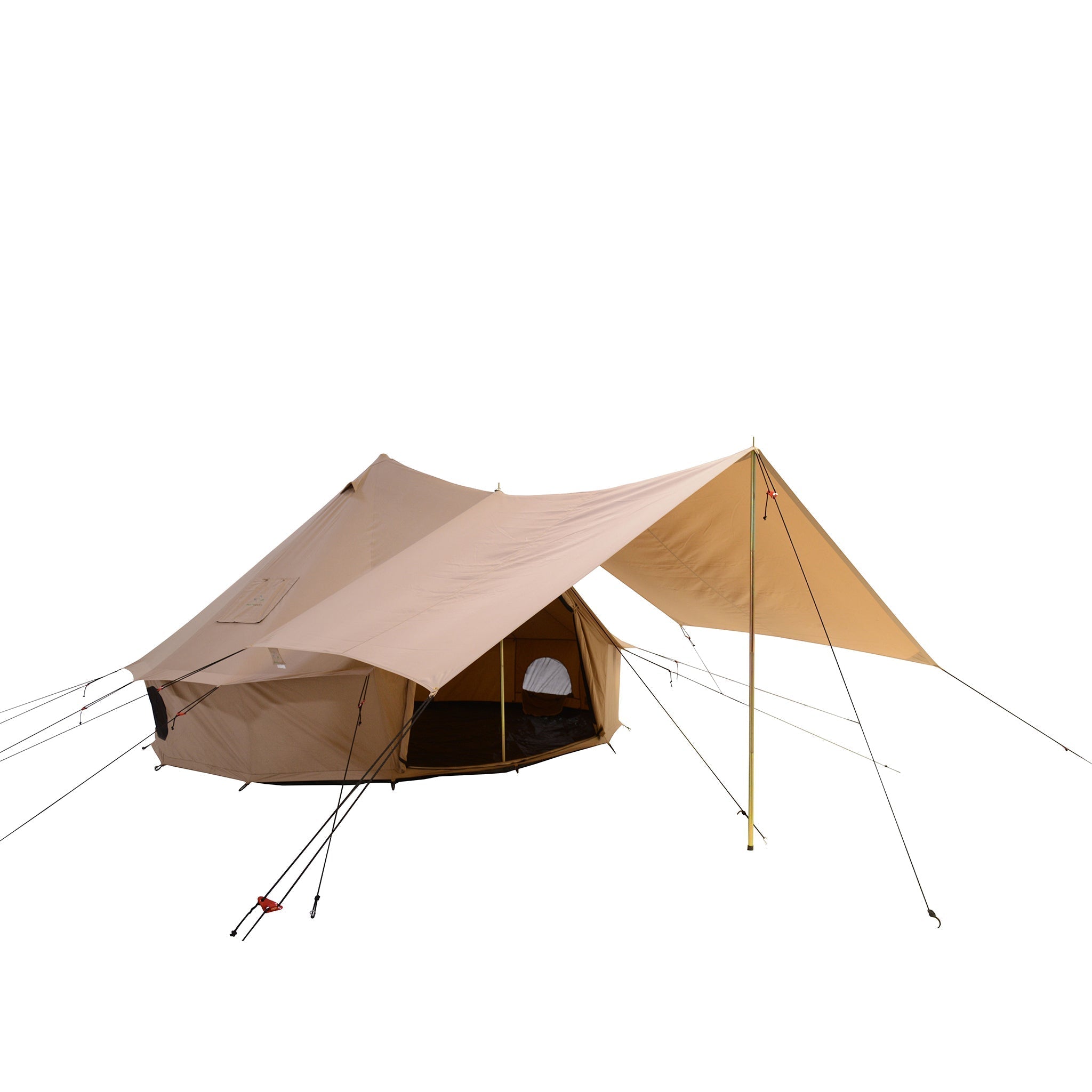 13' Regatta Bell Tent Awning - Waterproof Camping Canopy with Stove Jack for Outdoor Adventures, Family Camping, Glamping, and Festivals