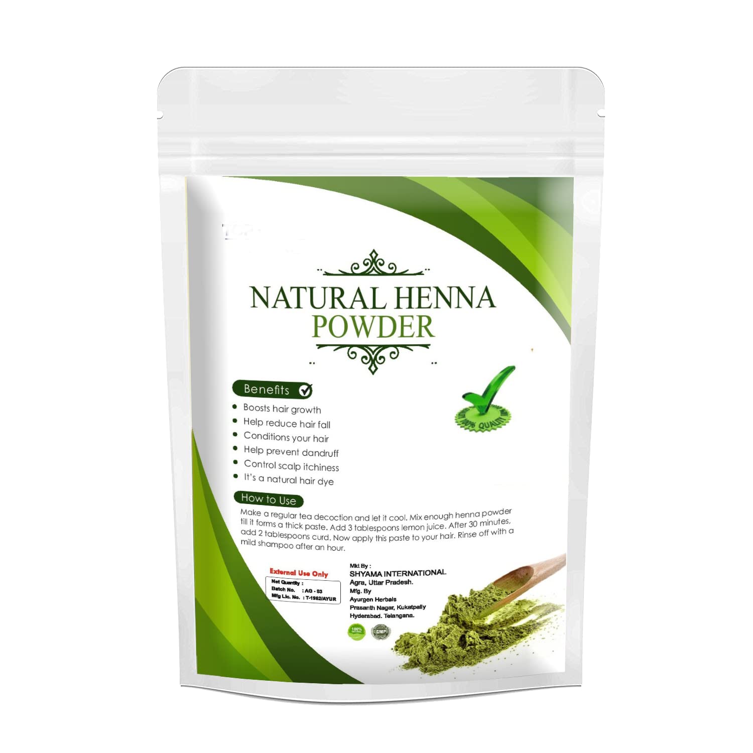 Organic Henna Powder for Hair - 100% Natural Lawsonia Inermis | Chemical-Free Hair Dye & Conditioning Treatment (50g) - Perfect for DIY Hair Coloring, Gray Coverage & Natural Hair Care at Home