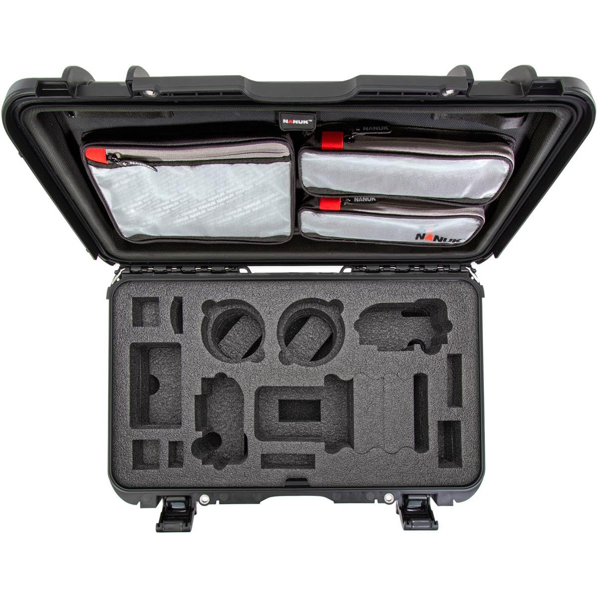 Nanuk 935 Waterproof Wheeled Hard Case with Lid Organizer & Foam Insert - Durable DSLR Camera Travel Case for Professional Photographers - Perfect for Air Travel, Outdoor Shoots & Equipment Protection