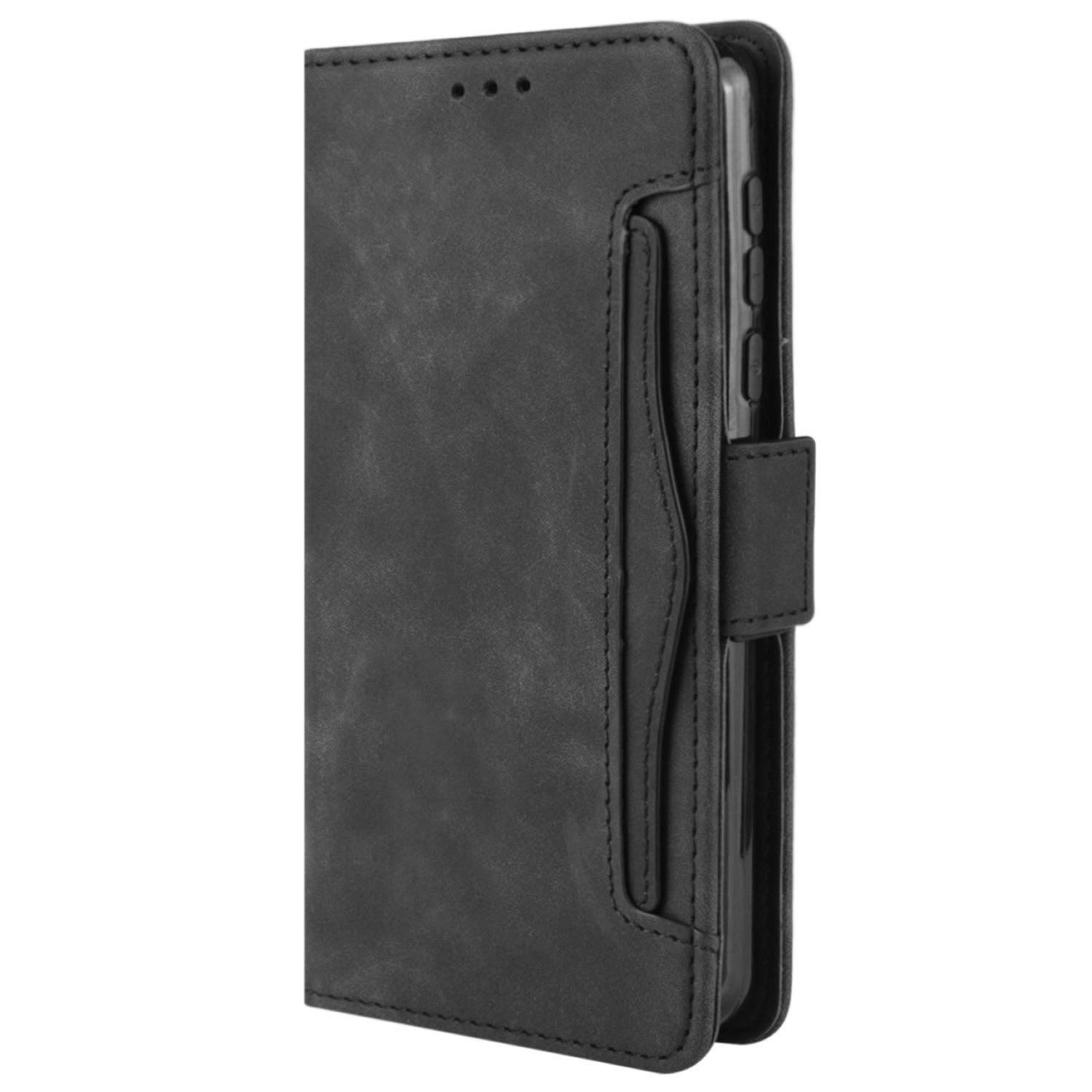 Samsung Galaxy A03 Core Case - Magnetic Full Body Protection Shockproof Flip Leather Wallet Cover with Card Holder for Samsung Galaxy A03 Core Phone (Black) - Perfect for Daily Use, Travel & Business