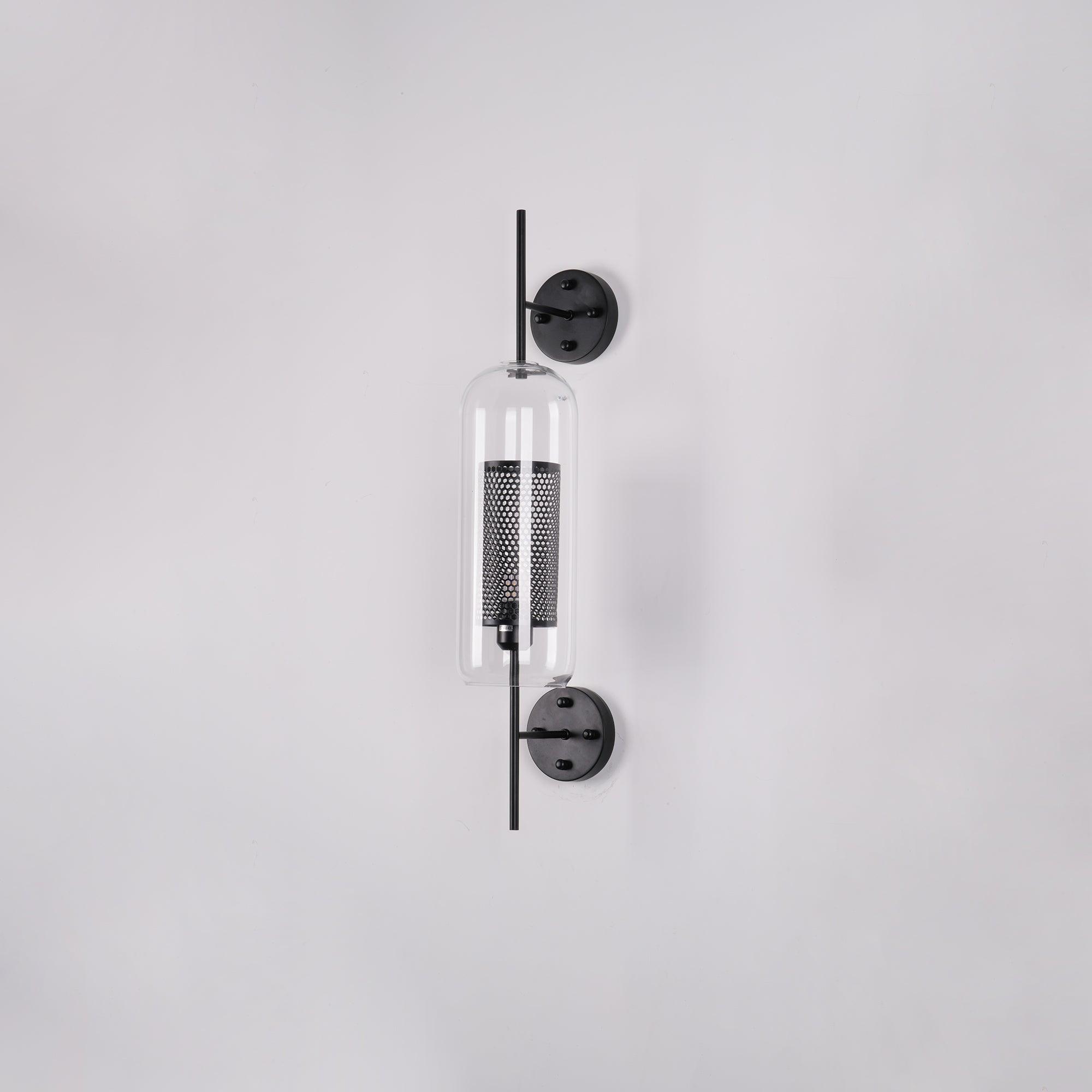 Chiswick Modern Glass Wall Light Fixture - Sleek Indoor/Outdoor Sconce for Living Room, Bedroom, or Patio Lighting