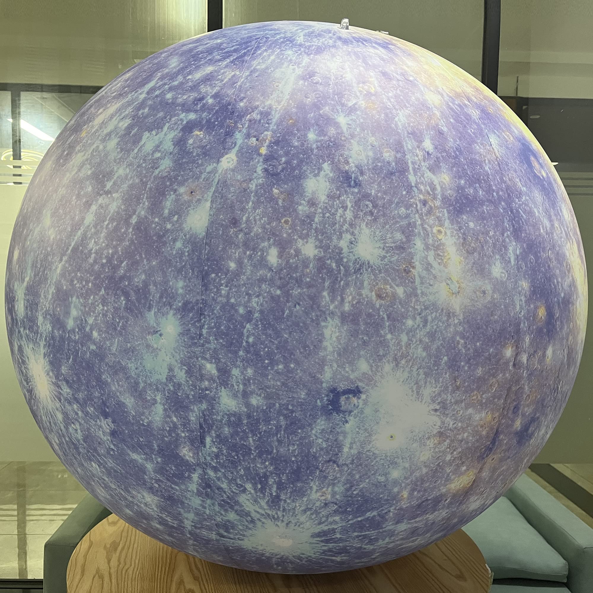 Sayok 40-Inch Large Inflatable Solar System Planets - 0.25mm PVC Mercury Balloon for Science Education & Planetarium Decor | Perfect for Classroom Learning, Astronomy Parties & Space-Themed Events