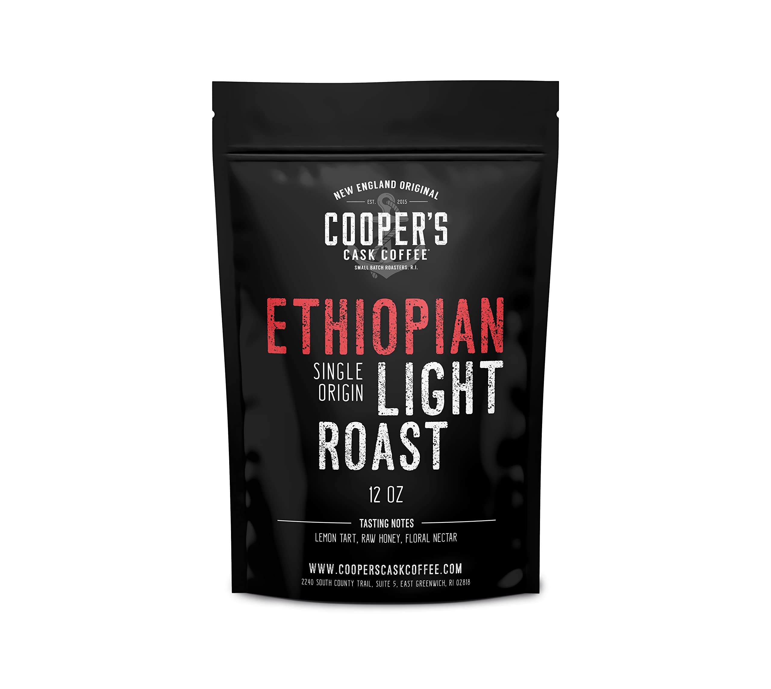 Ethiopian Light Roast Ground Coffee - Single Origin, Bold & Aromatic for Home Brewing