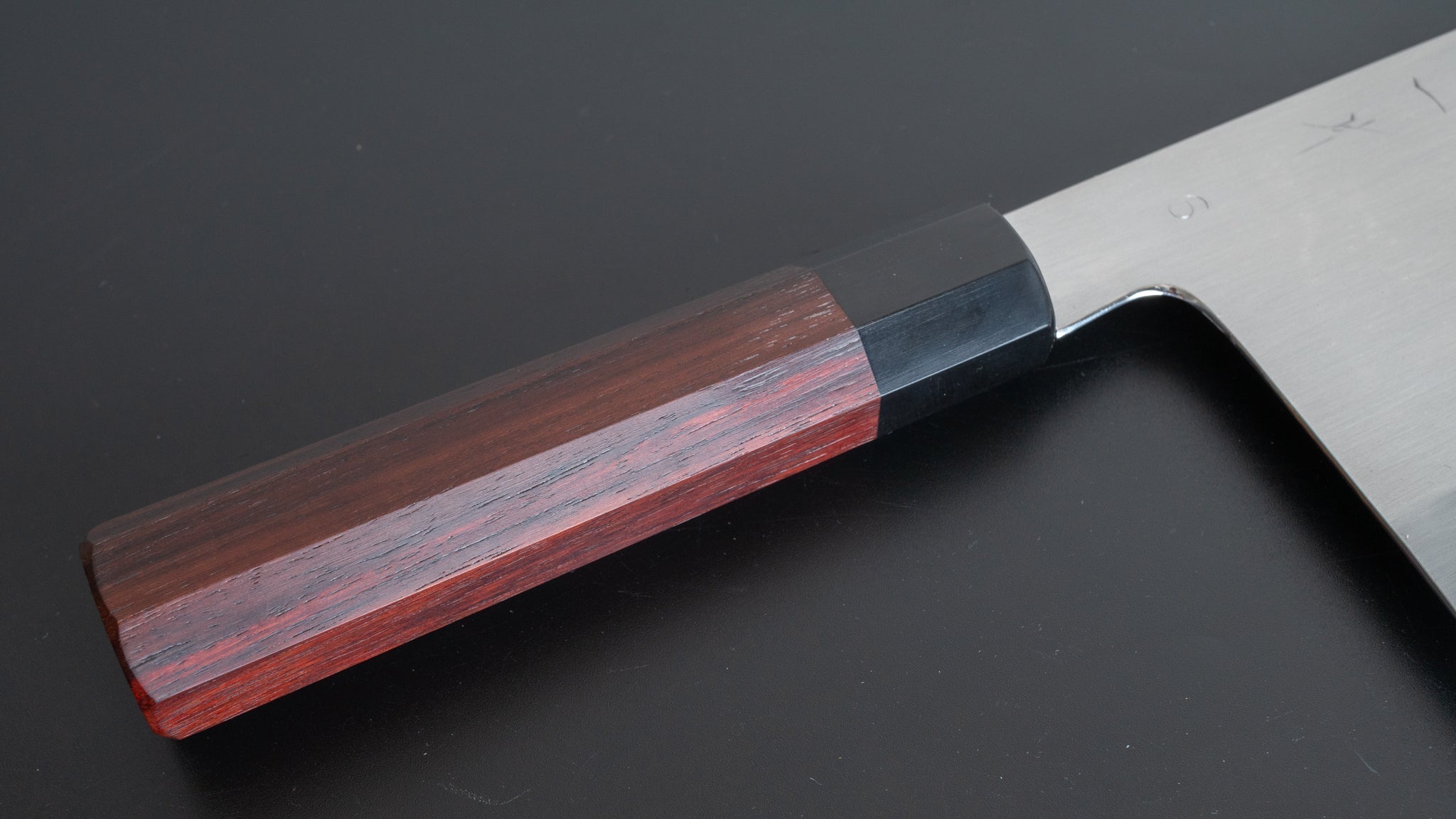 Hitohira Togashi White #1 Stainless Clad Migaki Chinese Cleaver 220mm - Professional Japanese Chef Knife with Taihei Rosewood Handle (#6) - Perfect for Slicing, Dicing & Chopping Vegetables, Meat & Herbs