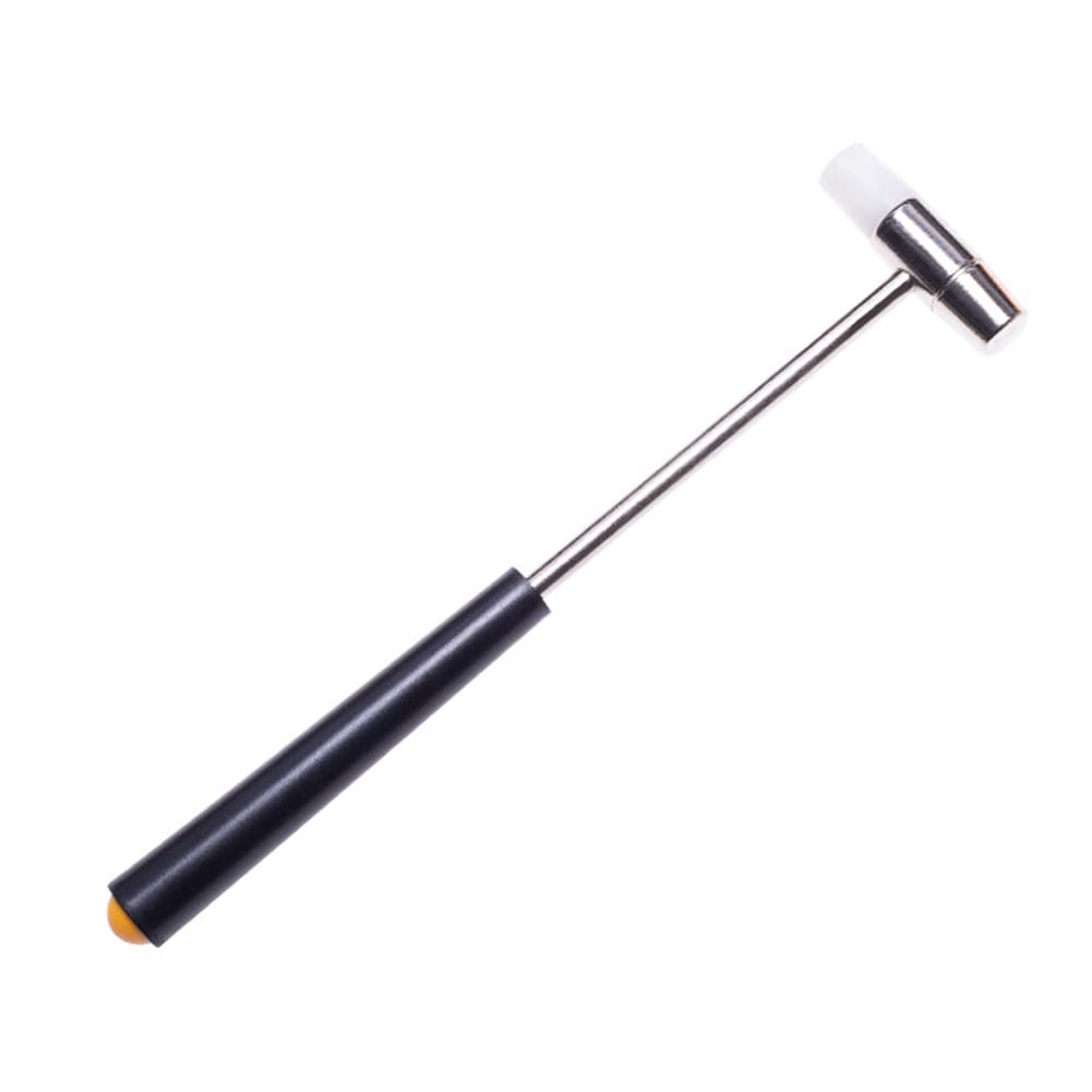 1pc Small Metal Hammer with Plastic Handle - Dual Head Jewelry & Watch Repair Tool - Double Face Mallet for DIY Crafts & Maintenance (18cm) - Perfect for Watchmakers, Jewelers & Hobbyists