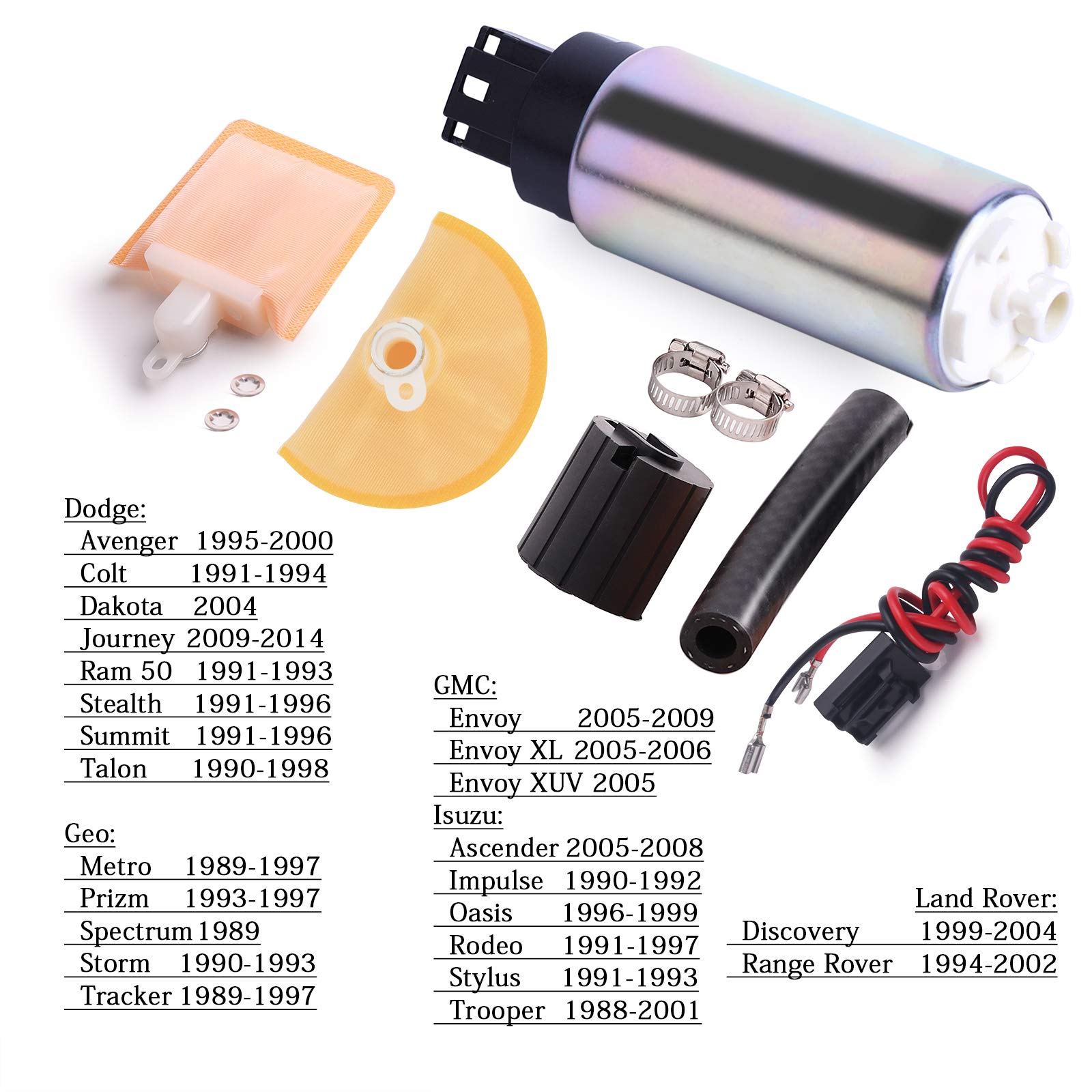 High-Performance Electric Fuel Pump 203 - Universal Car Fuel Transfer Pump for Gas & Diesel - Perfect for Automotive Repair, Marine, and Industrial Use