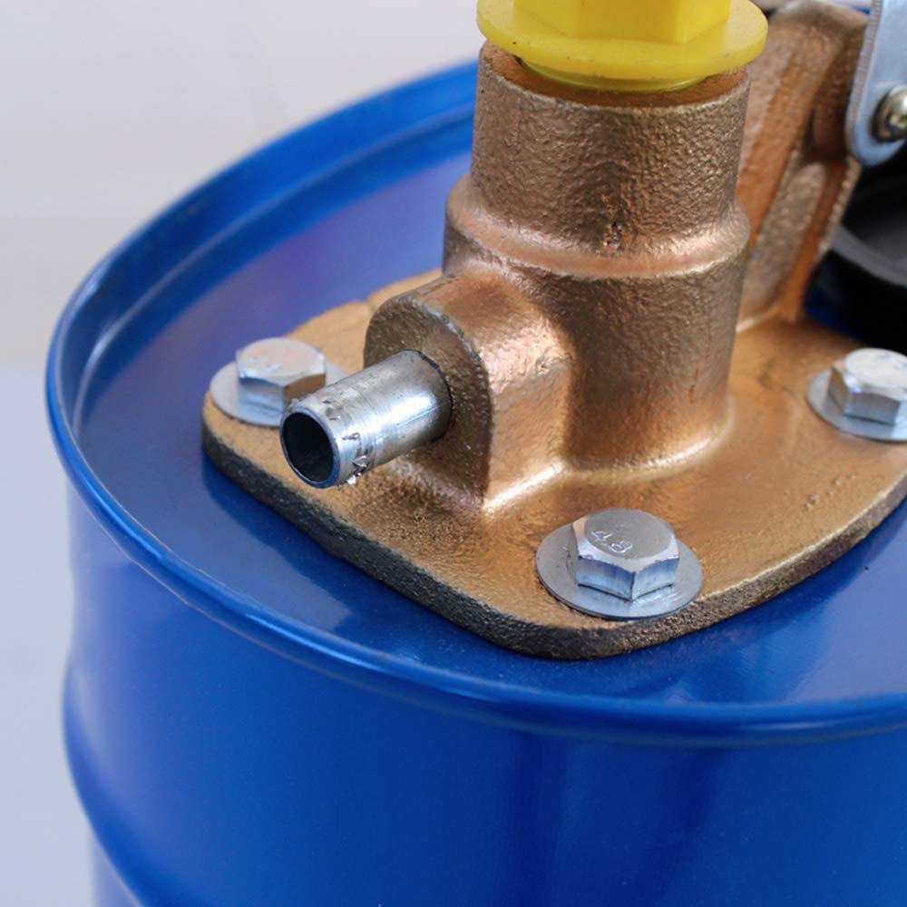 MXBAOHENG 10L Manual Hand Pressure Oil Filler Pump - Engine Oil & Gear Oil Transfer for Car, Truck & Automotive Maintenance - Durable Blue Oil Filling Barrel (Ideal for DIY Garage, Mechanic Shop & Fleet Maintenance)