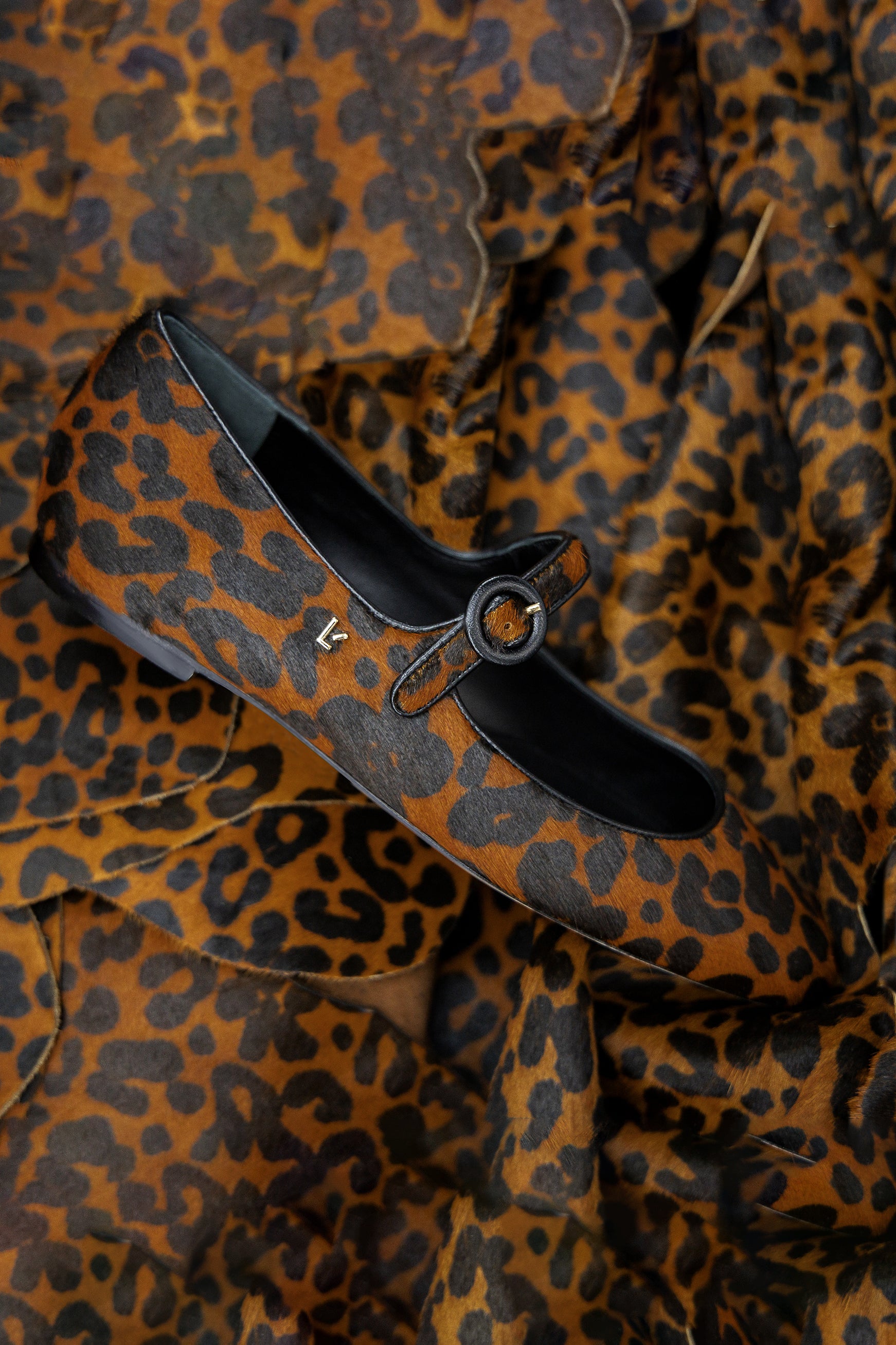 Blair Ballet Flat Shoes - Leopard Print Calf Hair Loafers for Women | Comfortable & Stylish Slip-Ons for Work, Office, and Casual Outfits