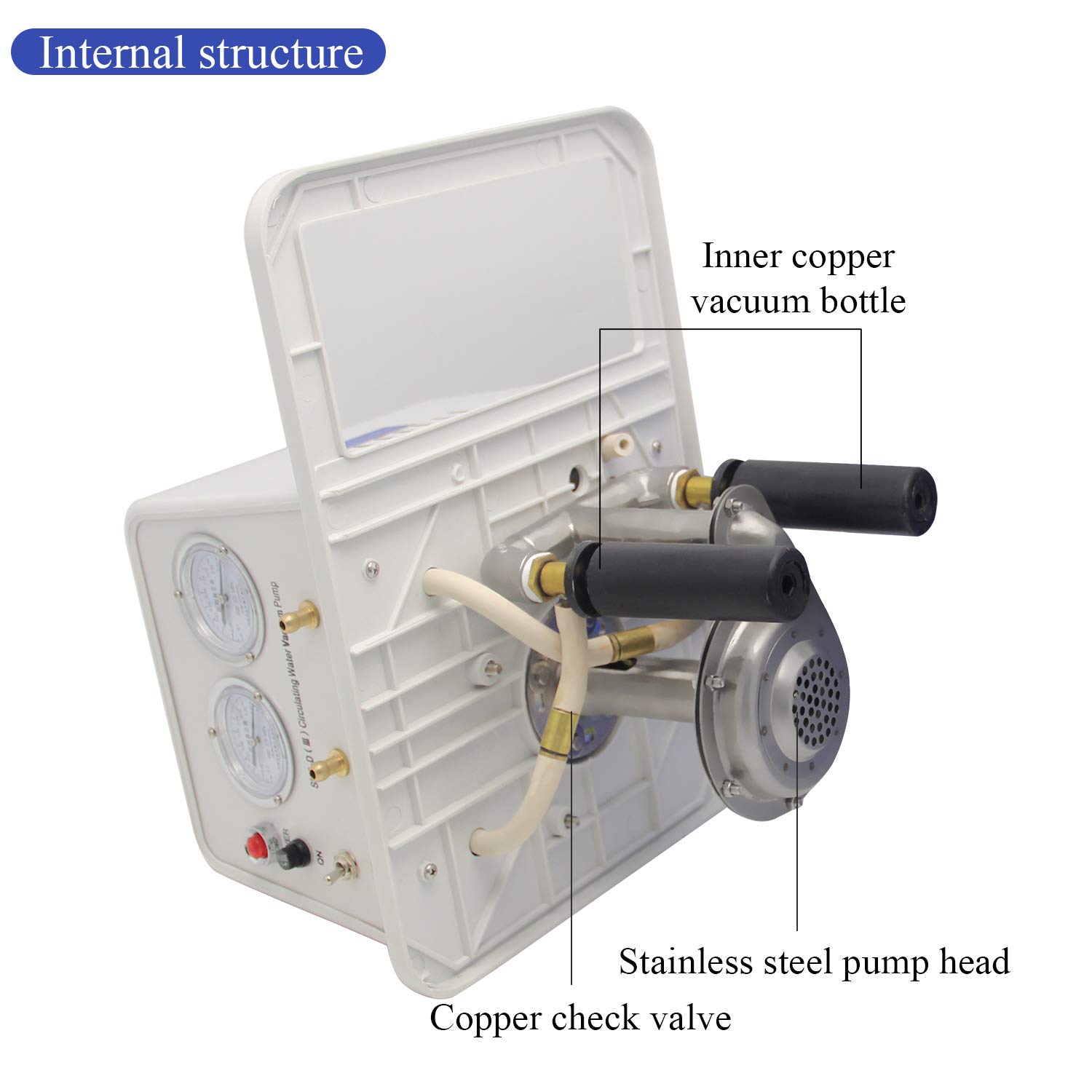 BAOSHISHAN 15L 60L/MIN Lab Circulating Water Vacuum Pump - 220V Chemistry Equipment for Laboratory, Distillation & Research Applications