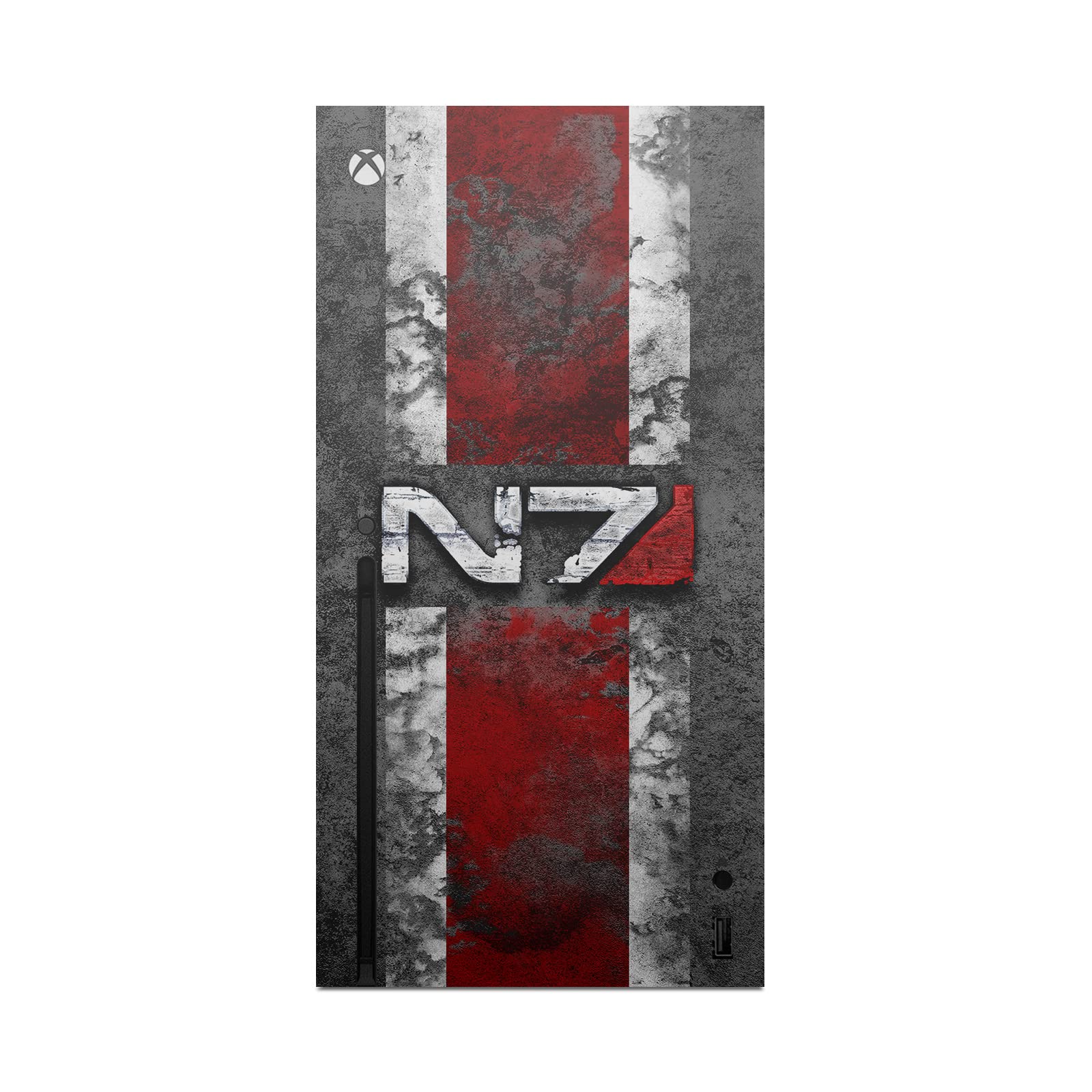 Officially Licensed Mass Effect N7 Logo Vinyl Sticker - Compatible with Xbox Series X Console & Controller - Gaming Skin Decal Cover for Xbox Accessories - Perfect for Gamers and Sci-Fi Fans