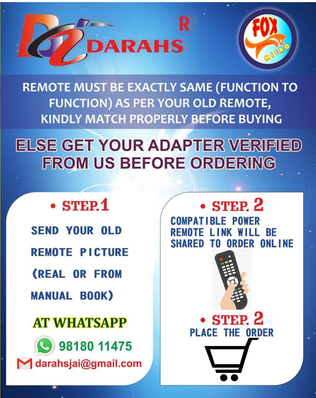 Xstream DTH Set Top Box Remote Control Compatible with Airtel - Replacement Remote for Xstream TV | Perfect for Home Entertainment & Easy Channel Navigation